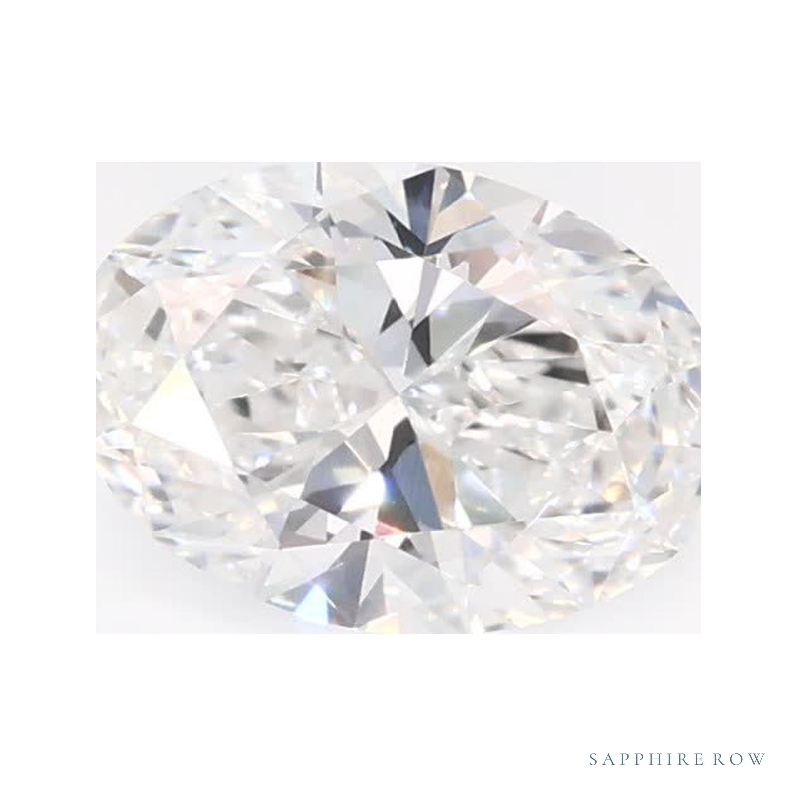0.77 ct lab-grown diamond, oval cut | Sapphire Row · cut4