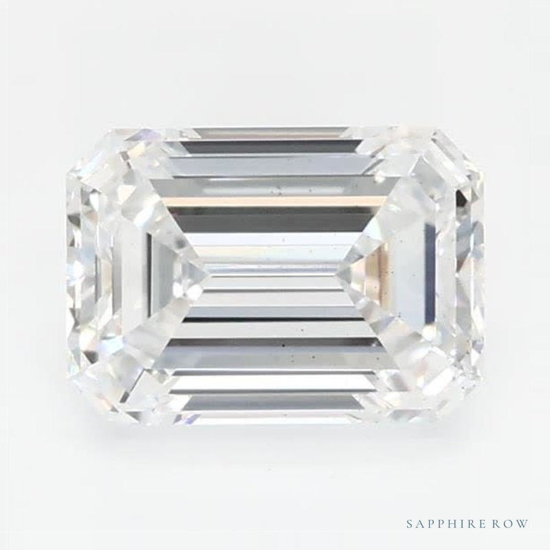 0.77 ct lab-grown diamond, emerald cut | Sapphire Row · cut6