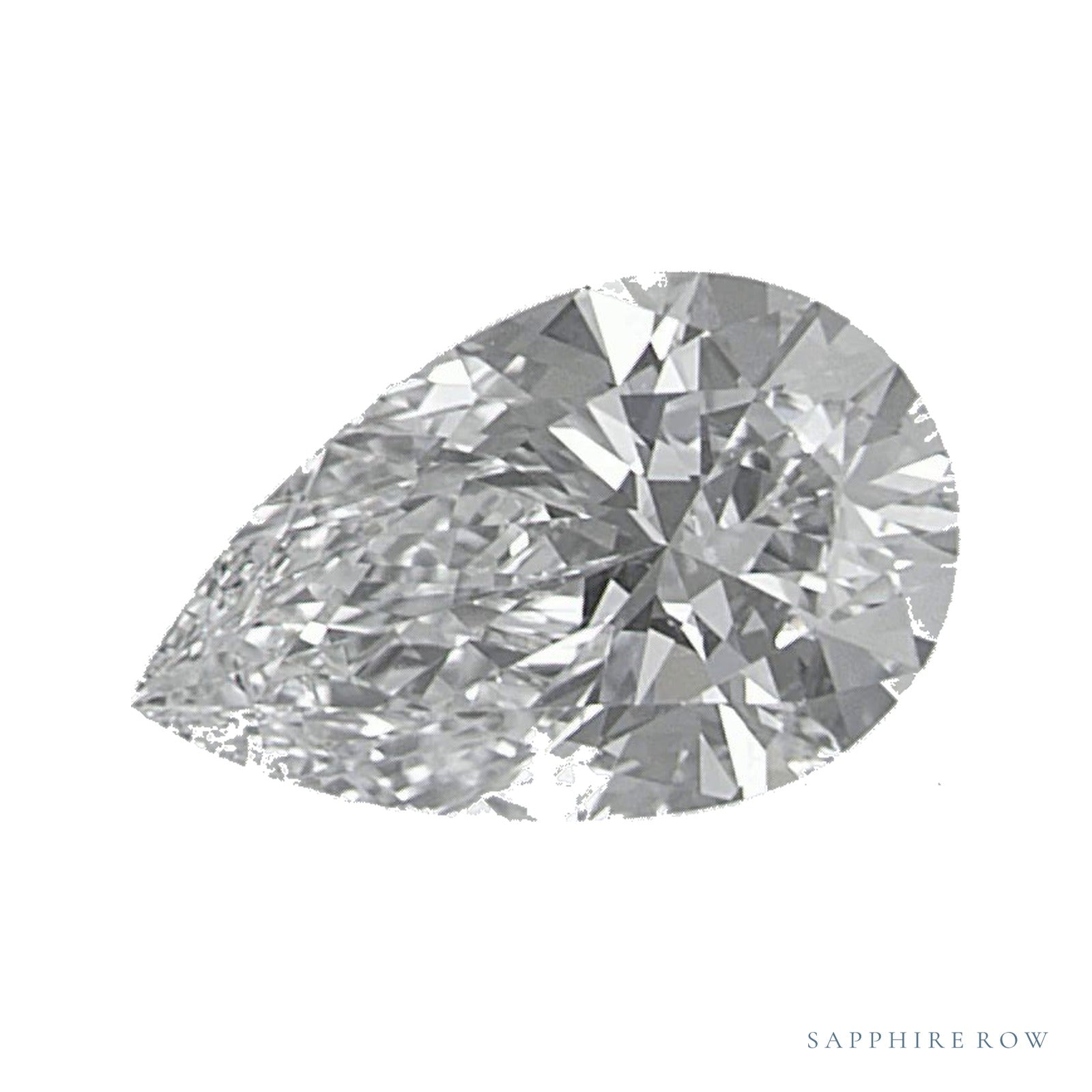 0.77 ct lab-grown diamond, pear cut | Sapphire Row · cut4