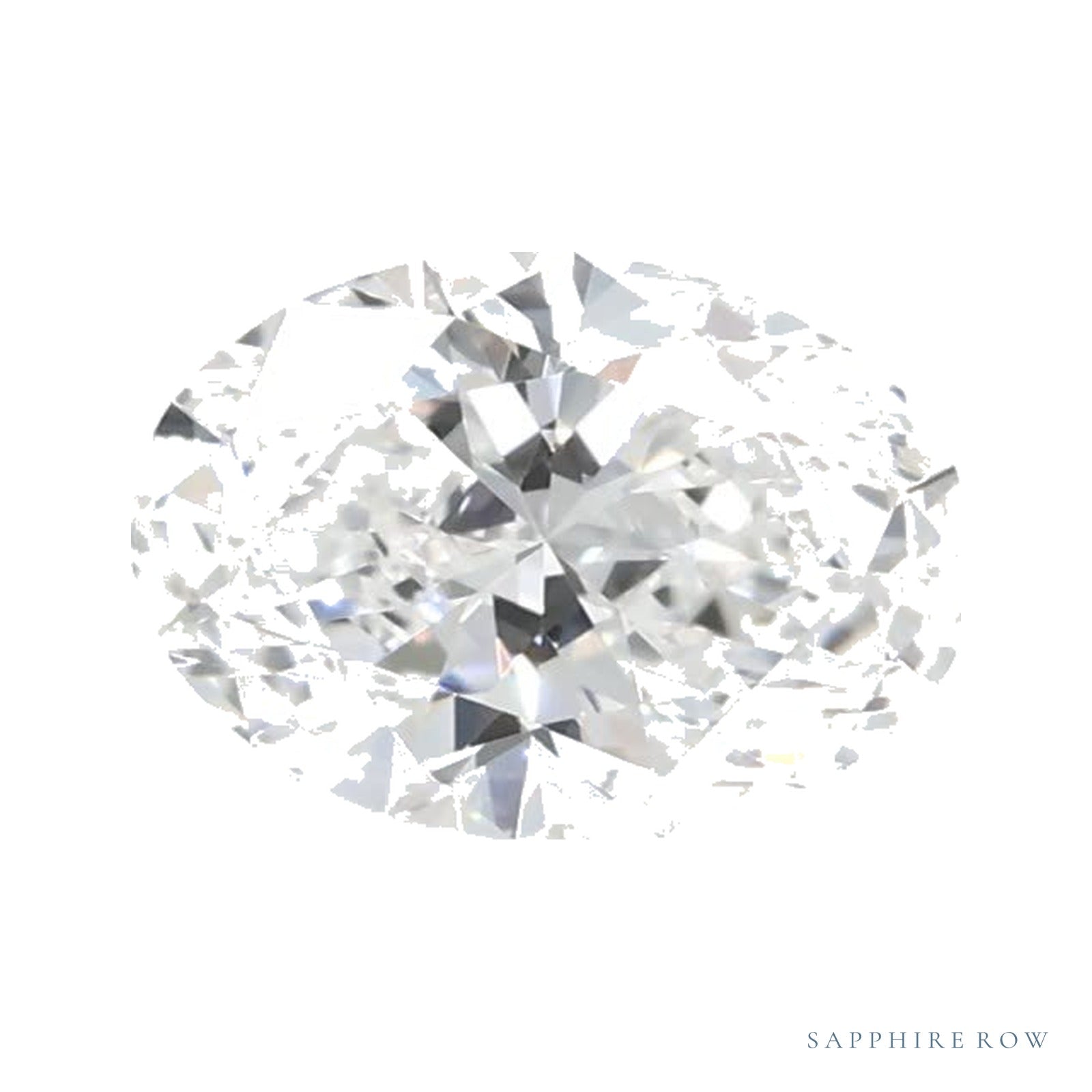 0.76 ct lab-grown diamond, oval cut | Sapphire Row · cut4