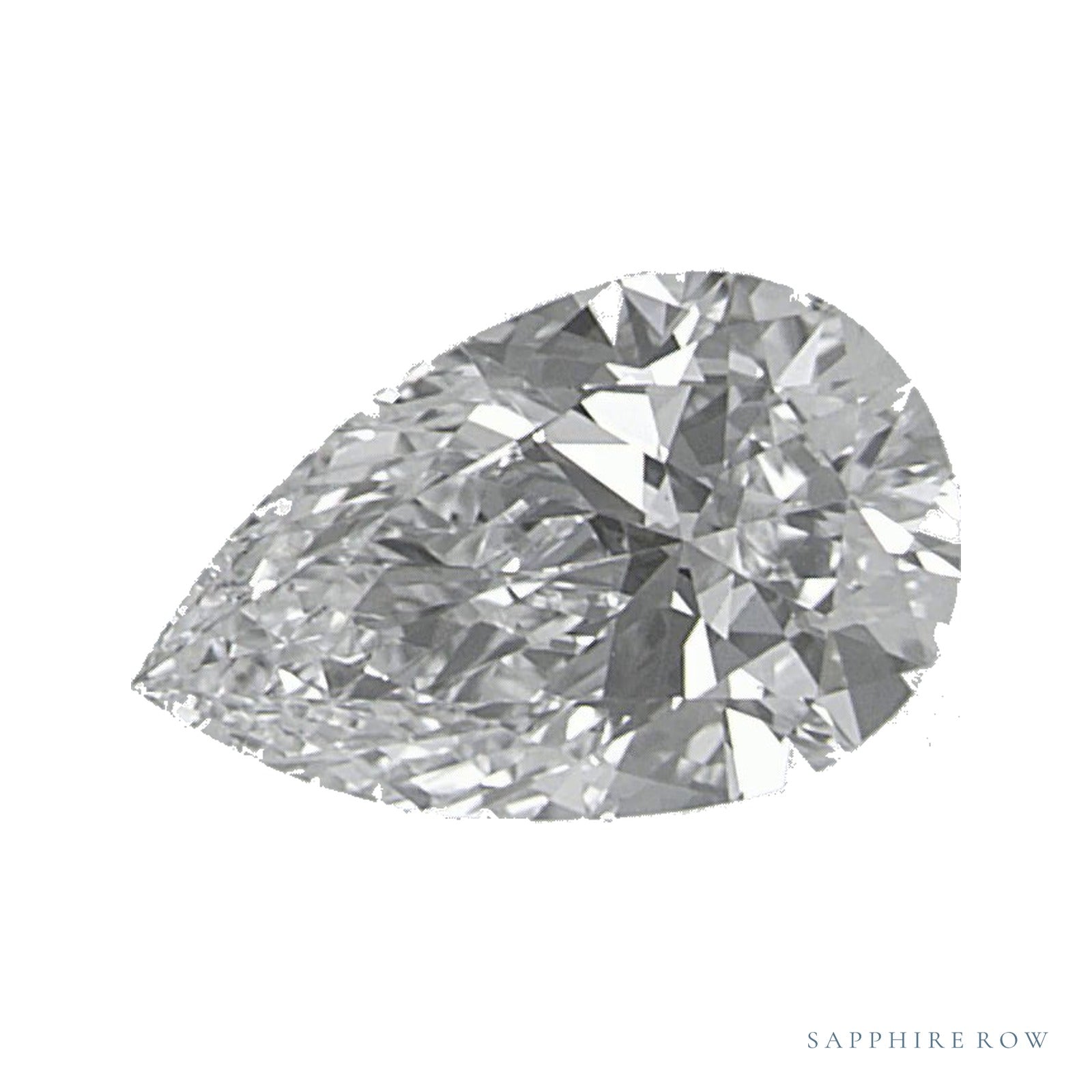 0.76 ct lab-grown diamond, pear cut | Sapphire Row · cut4