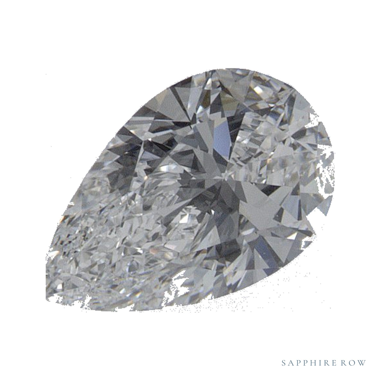 0.75 ct lab-grown diamond, pear cut | Sapphire Row · cut4