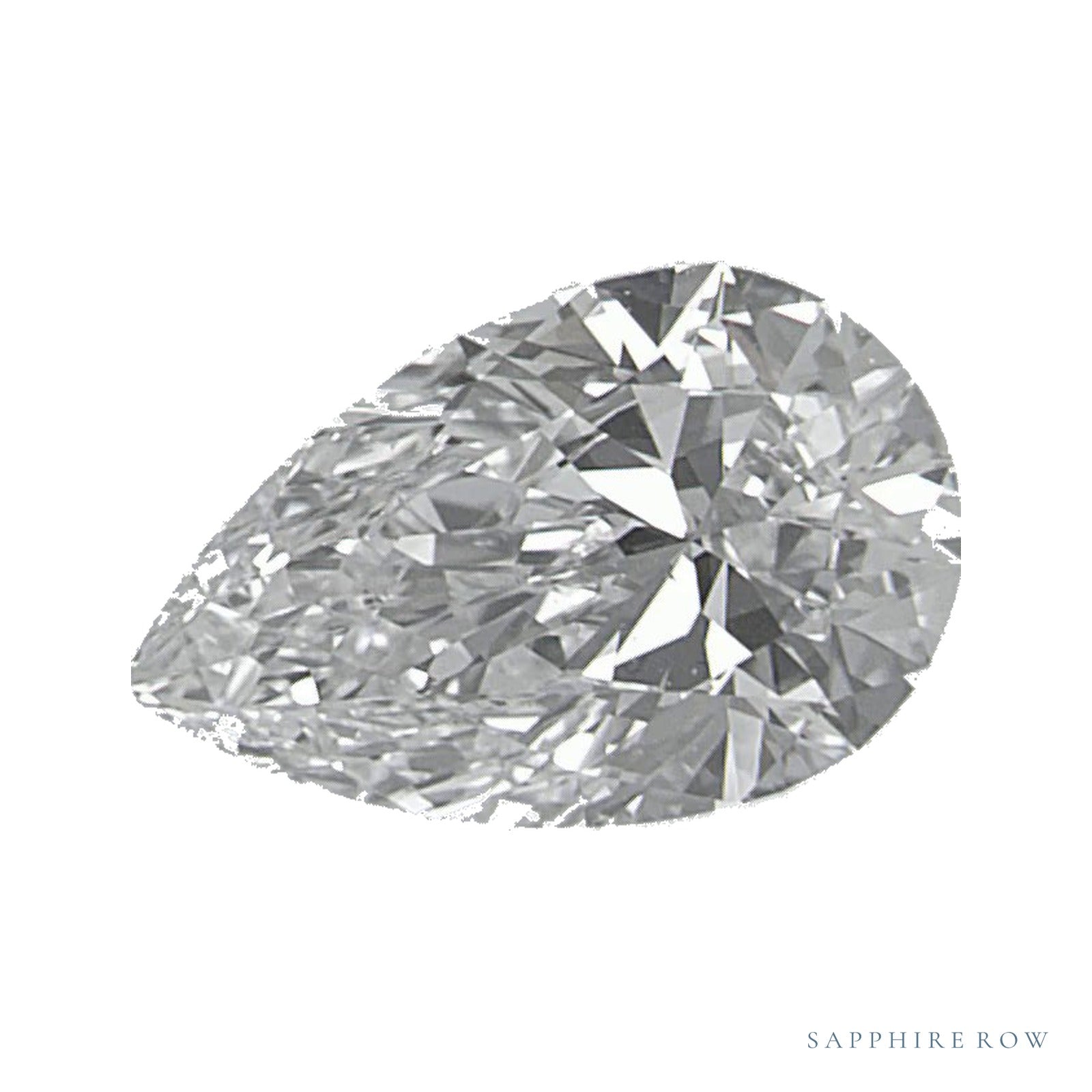 0.75 ct lab-grown diamond, pear cut | Sapphire Row · cut4