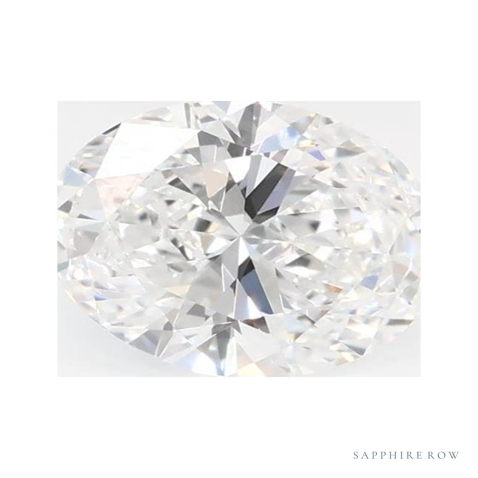 0.74 ct lab-grown diamond, oval cut | Sapphire Row · cut4