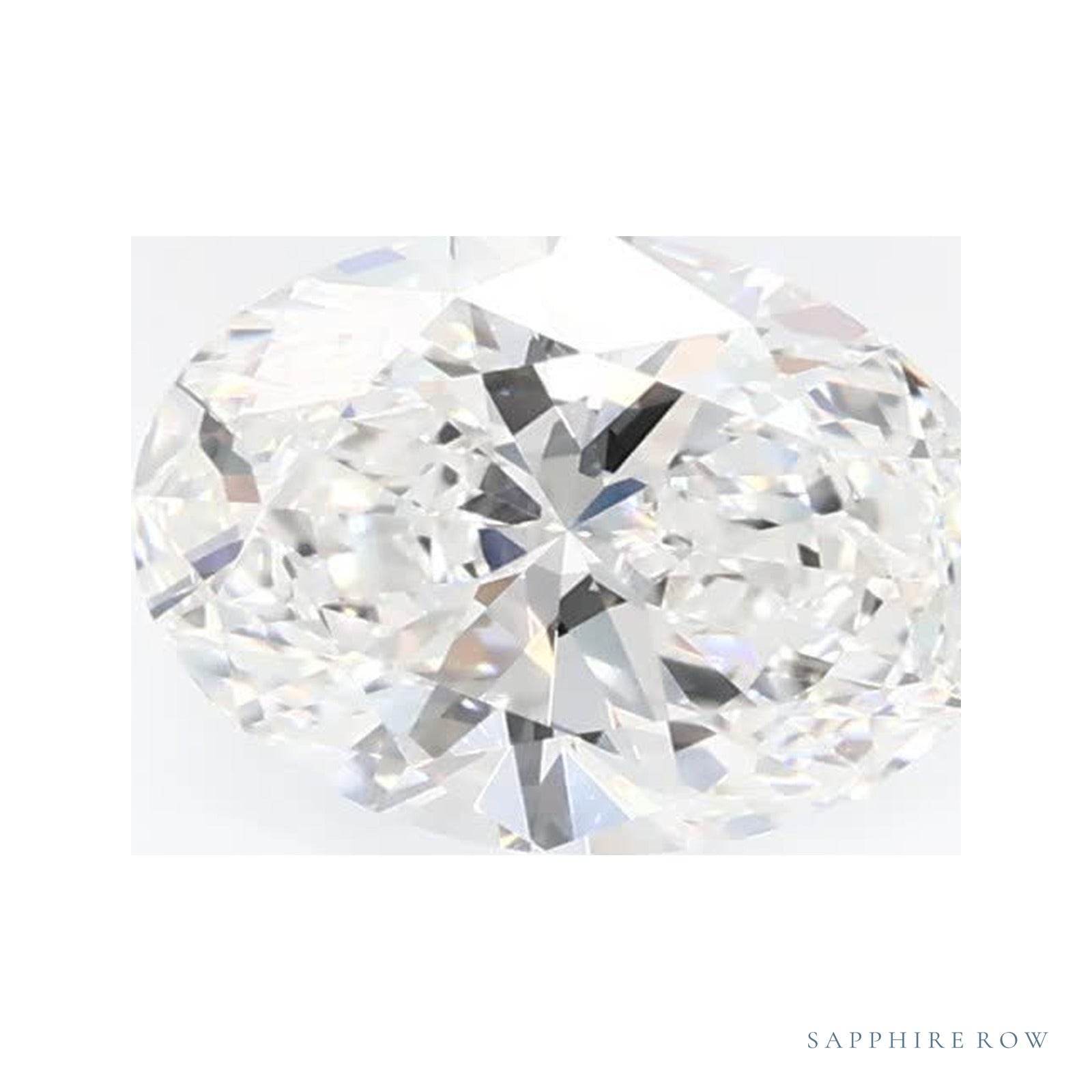 0.74 ct lab-grown diamond, oval cut | Sapphire Row · cut4