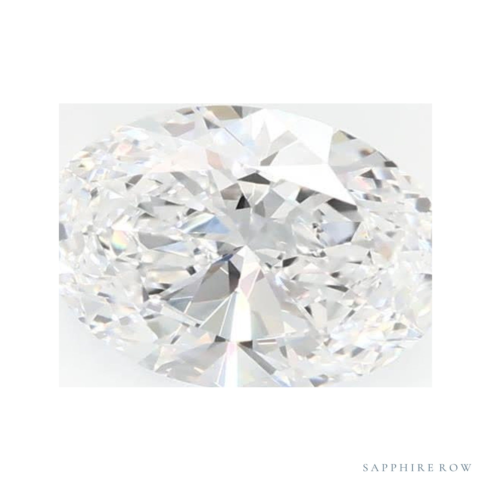 0.74 ct lab-grown diamond, oval cut | Sapphire Row · cut4