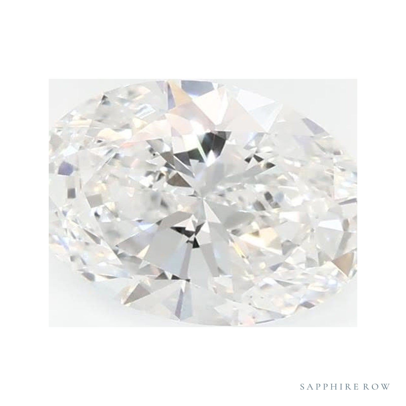 0.74 ct lab-grown diamond, oval cut | Sapphire Row · cut4