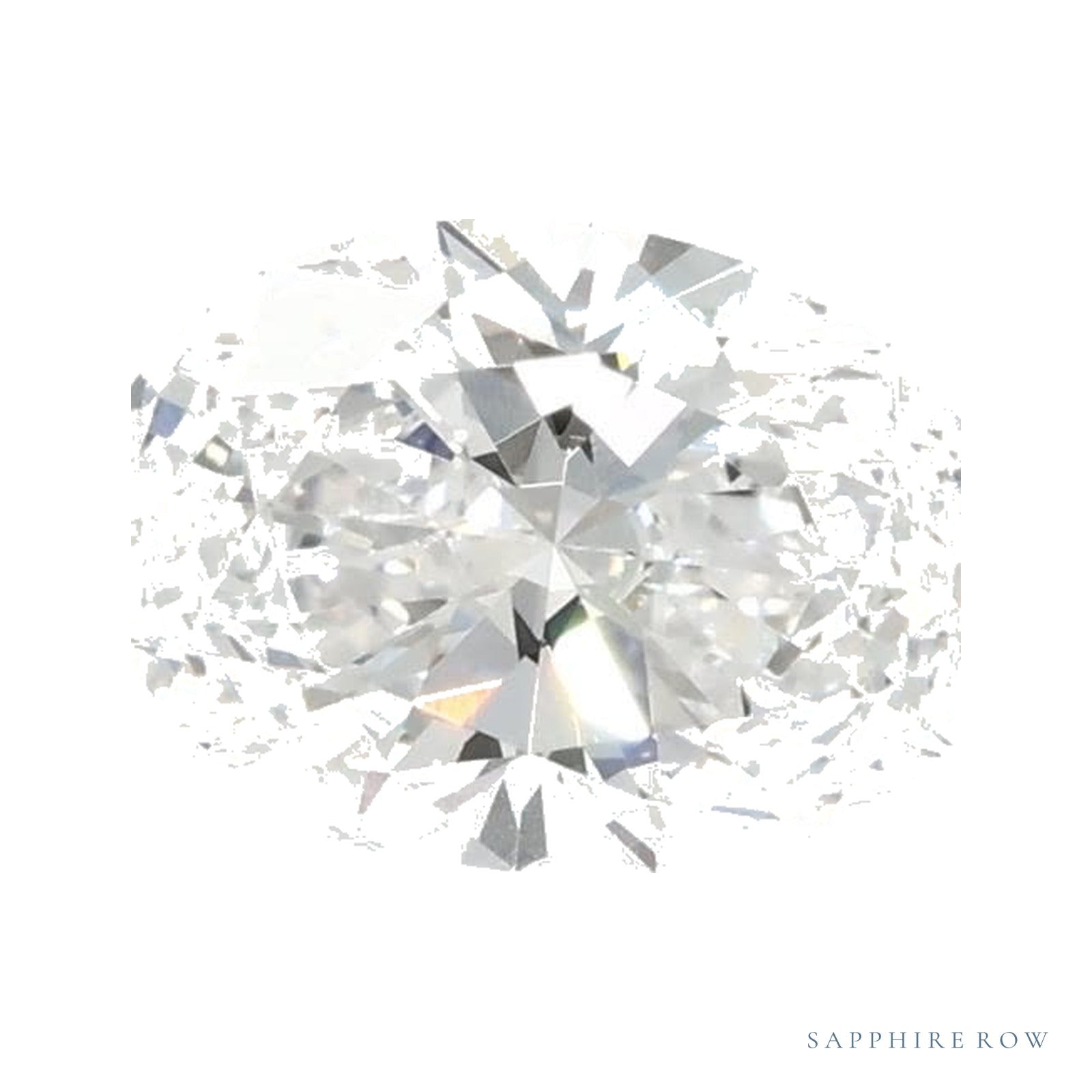 0.74 ct lab-grown diamond, oval cut | Sapphire Row · cut4