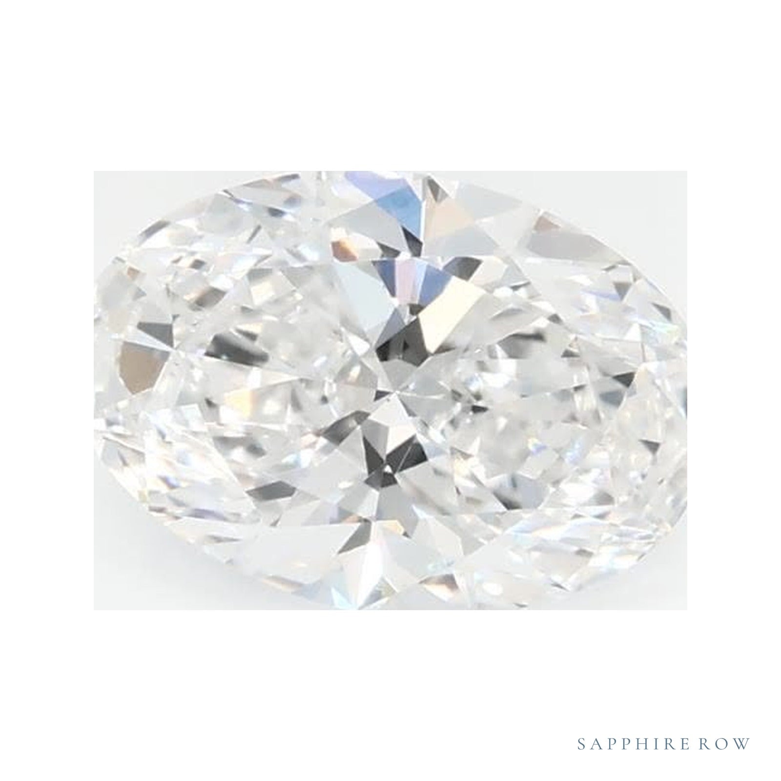 0.74 ct lab-grown diamond, oval cut | Sapphire Row · cut4