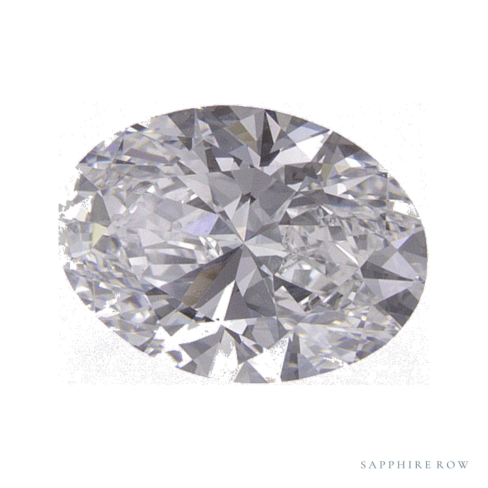 0.74 ct lab-grown diamond, oval cut | Sapphire Row · cut4