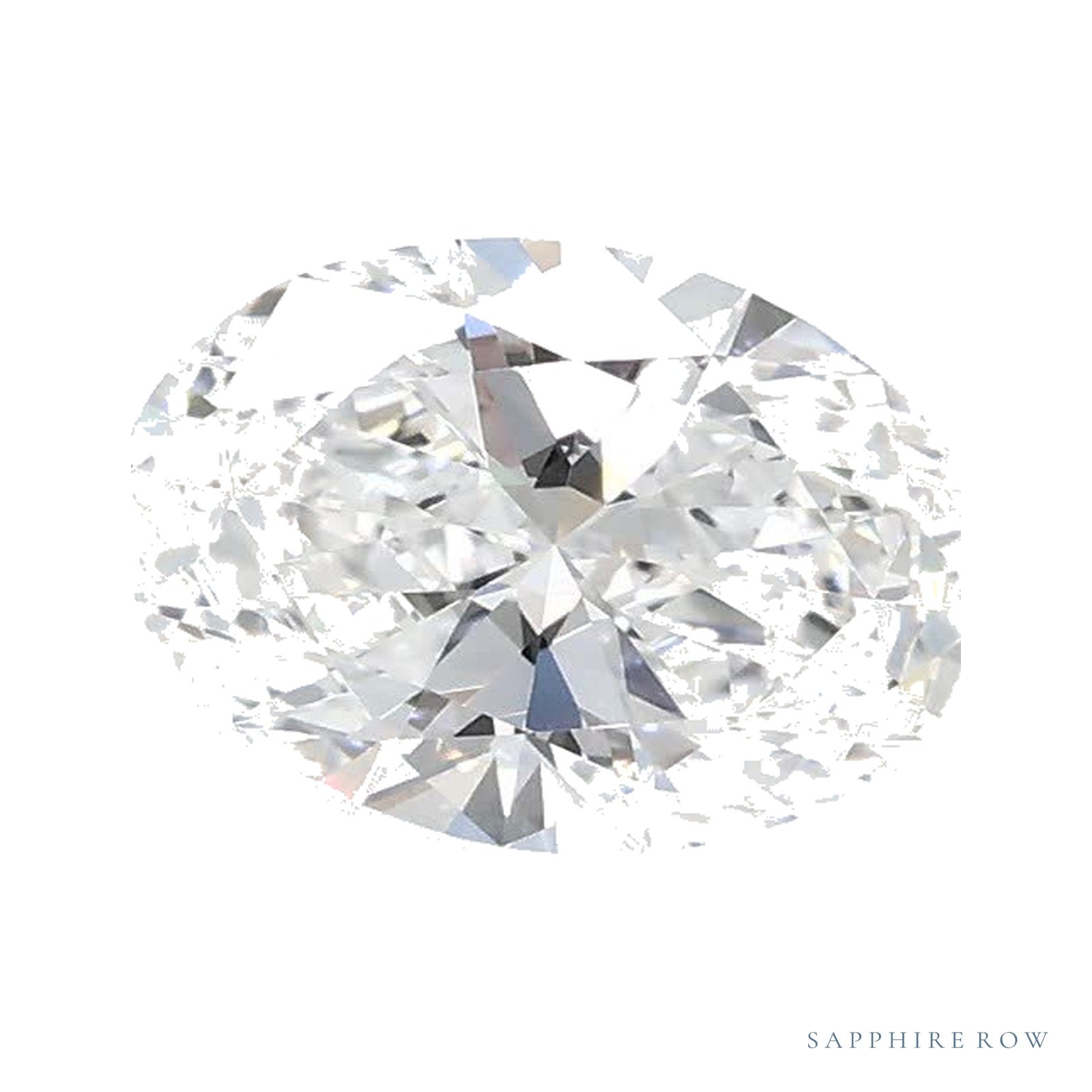0.74 ct lab-grown diamond, oval cut | Sapphire Row · cut4