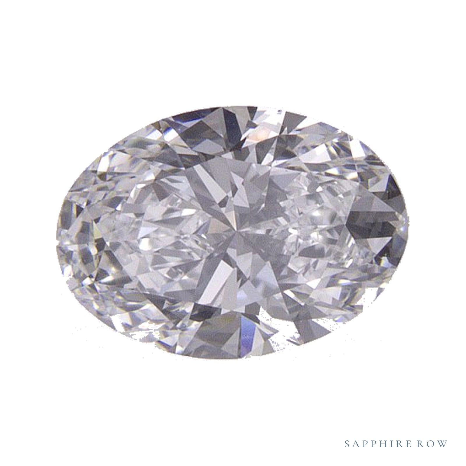 0.74 ct lab-grown diamond, oval cut | Sapphire Row · cut4
