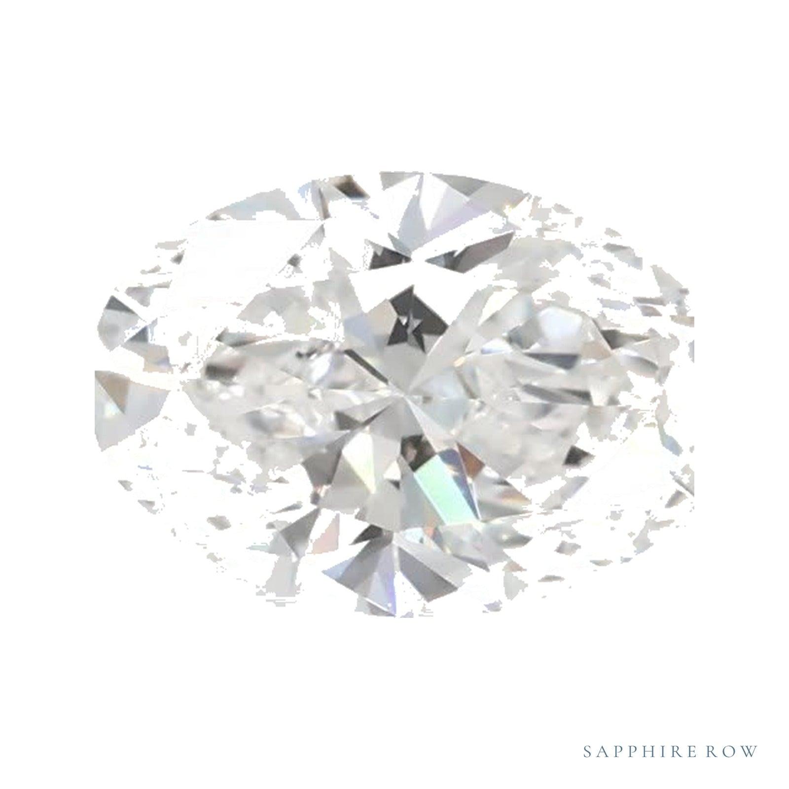 0.74 ct lab-grown diamond, oval cut | Sapphire Row · cut4