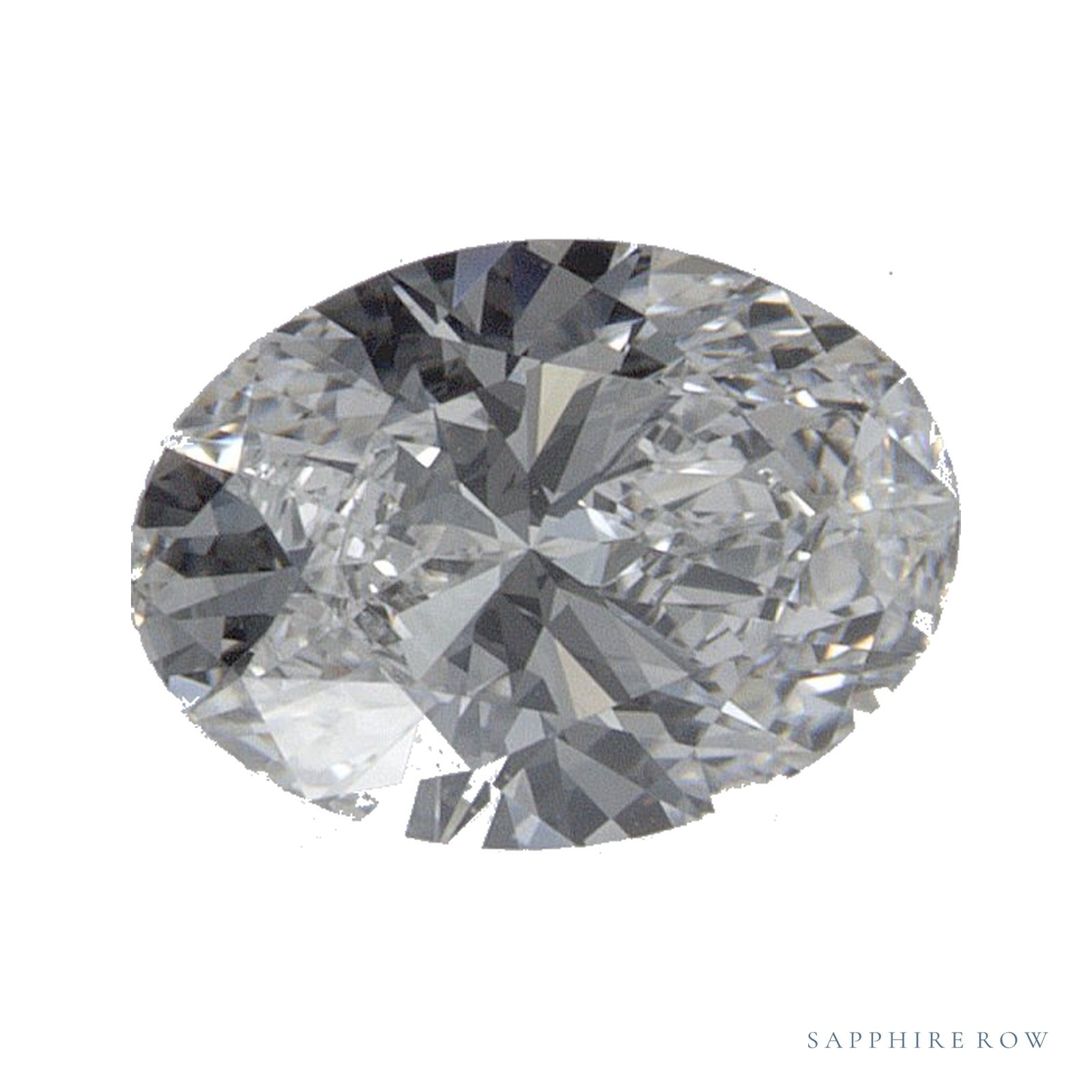 0.74 ct lab-grown diamond, oval cut | Sapphire Row · cut4