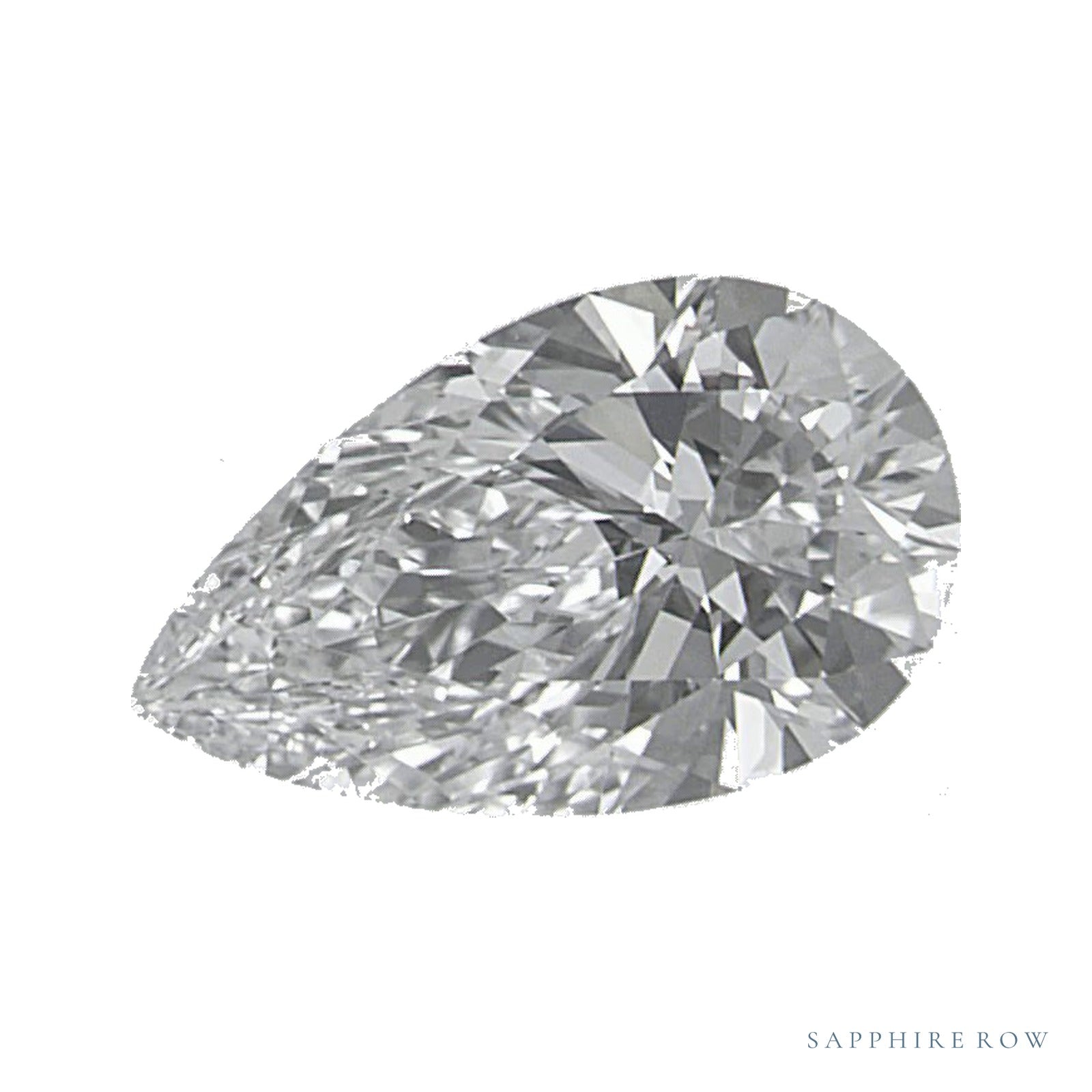 0.74 ct lab-grown diamond, pear cut | Sapphire Row · cut4