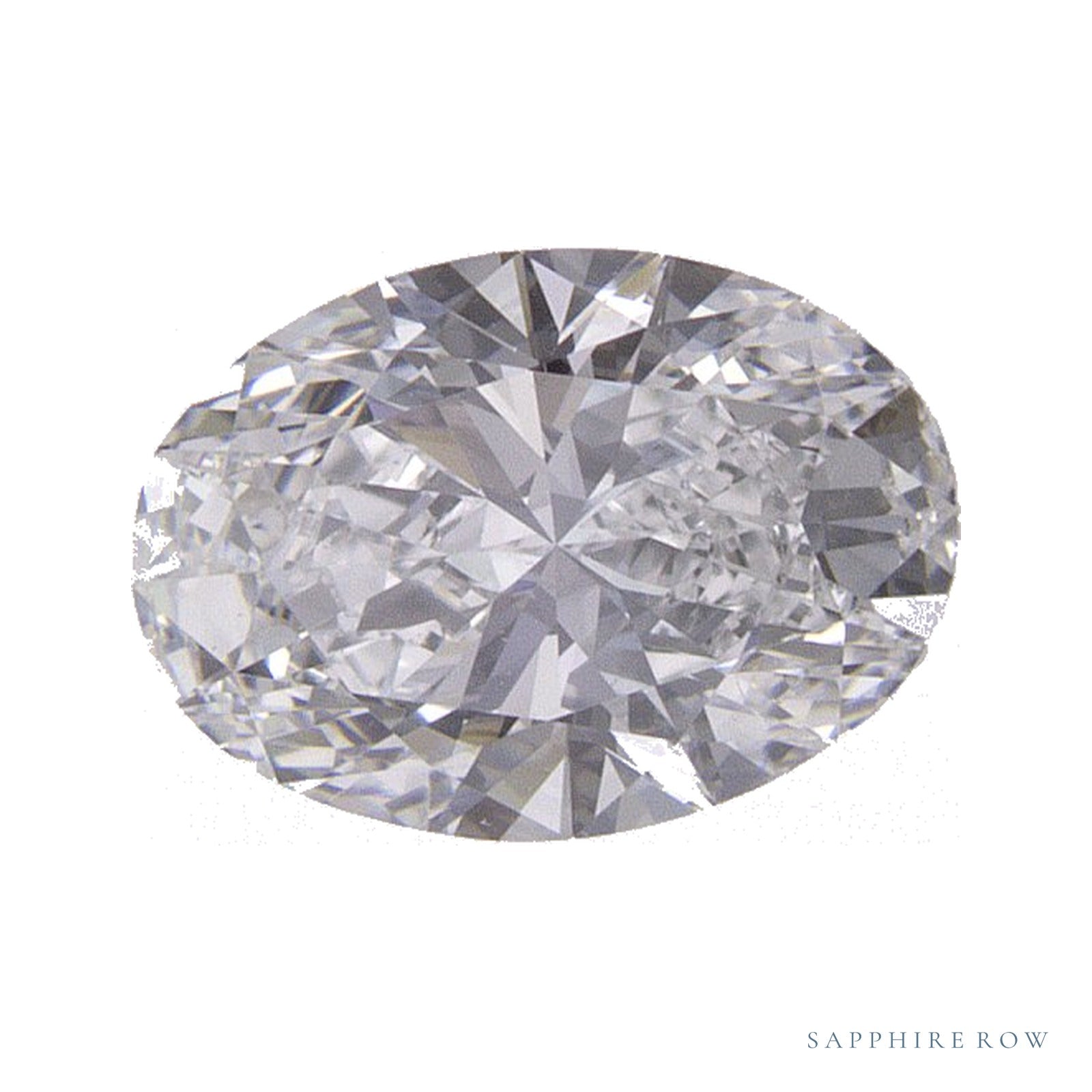 0.74 ct lab-grown diamond, oval cut | Sapphire Row · cut4