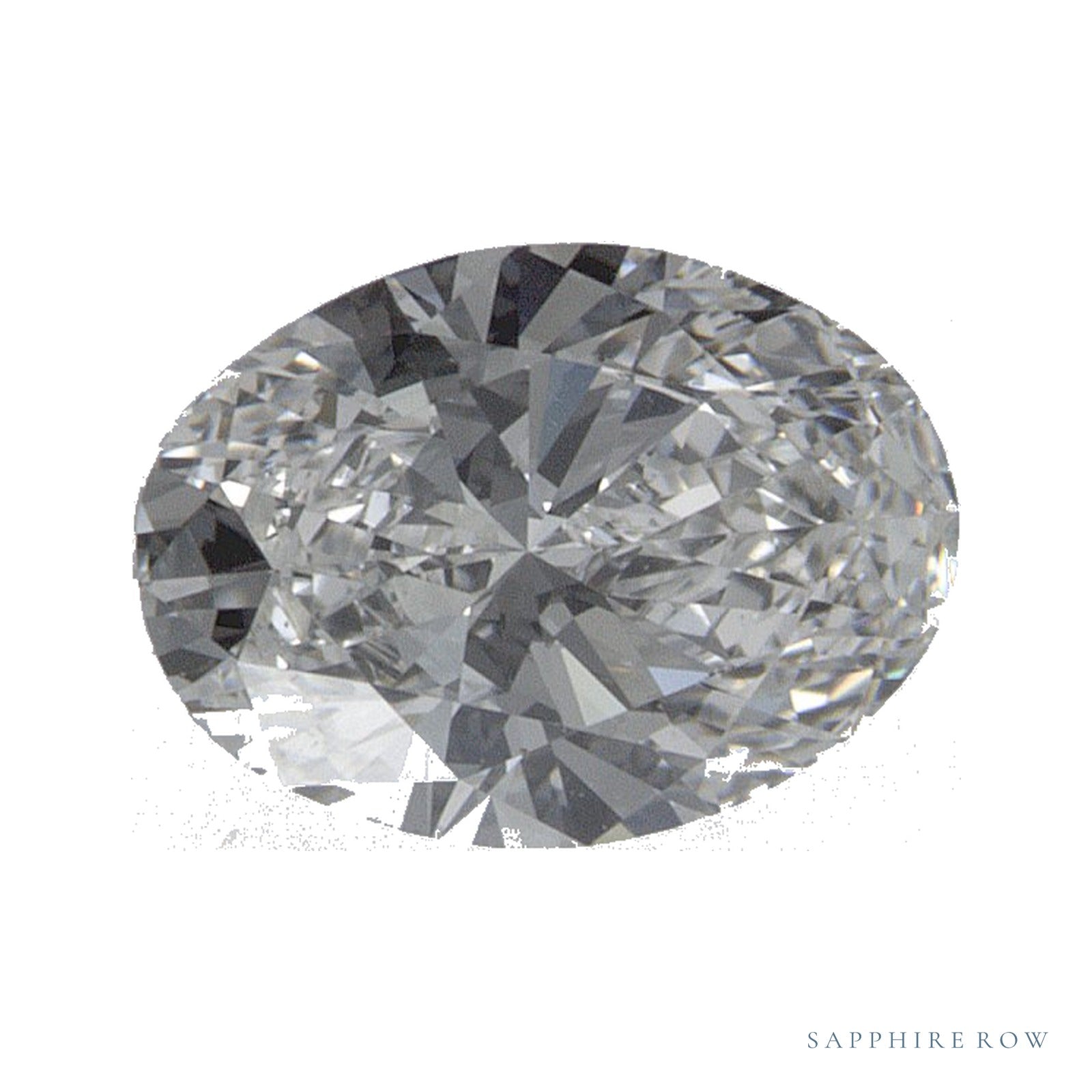 0.74 ct lab-grown diamond, oval cut | Sapphire Row · cut4