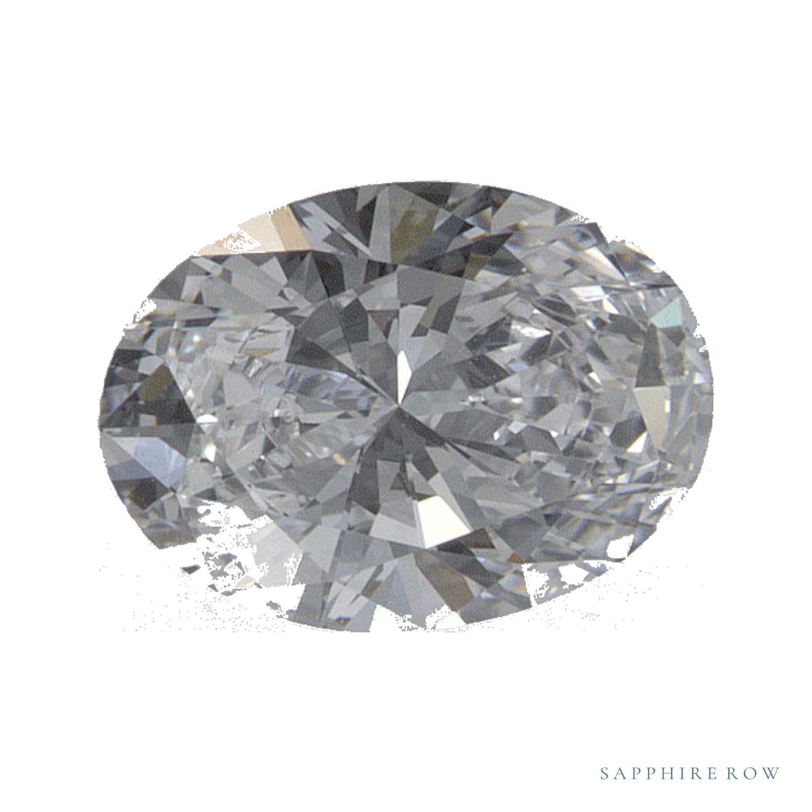 0.74 ct lab-grown diamond, oval cut | Sapphire Row · cut4