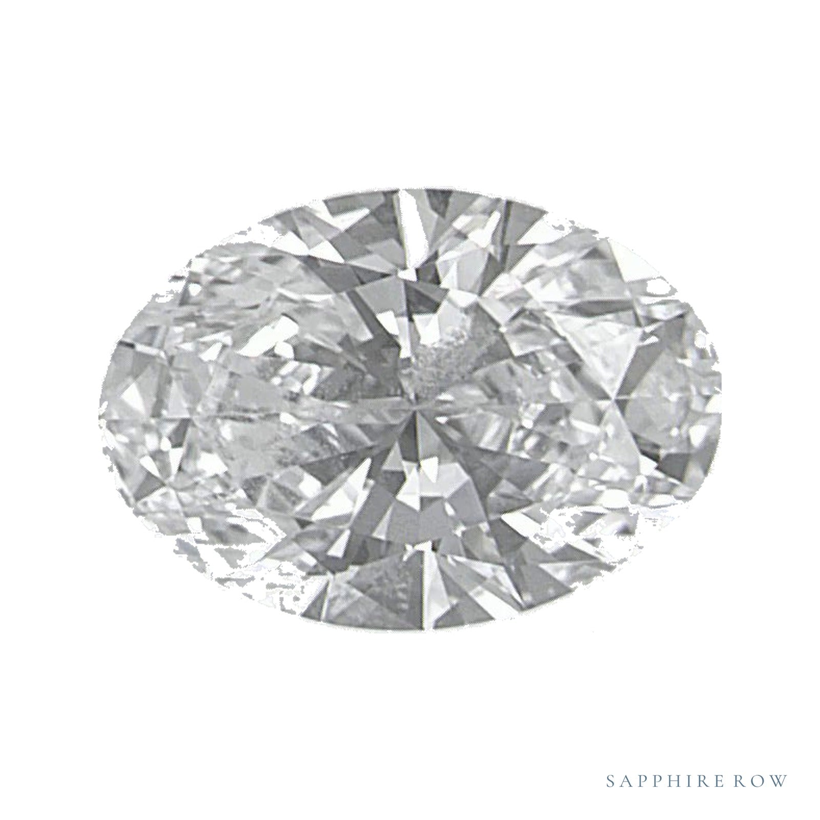 0.74 ct lab-grown diamond, oval cut | Sapphire Row · cut4