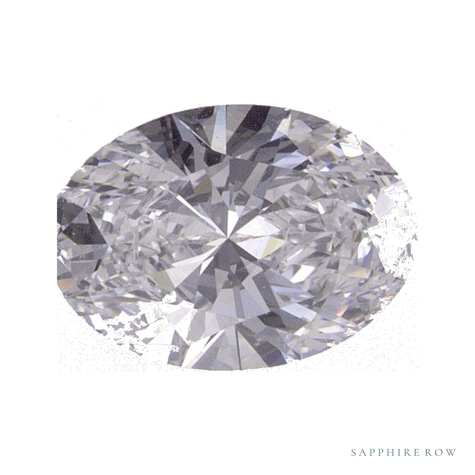 0.74 ct lab-grown diamond, oval cut | Sapphire Row · cut4