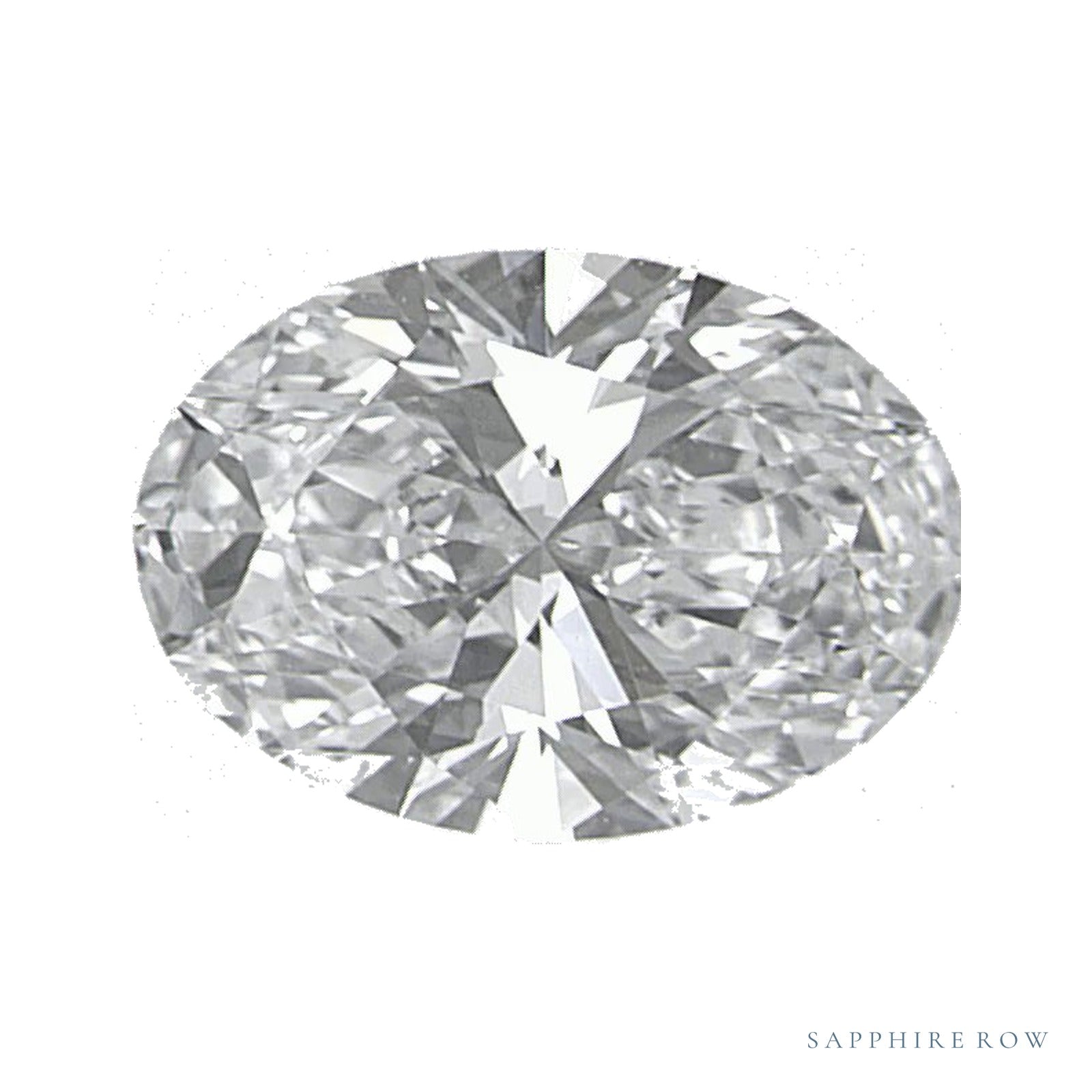 0.74 ct lab-grown diamond, oval cut | Sapphire Row · cut4
