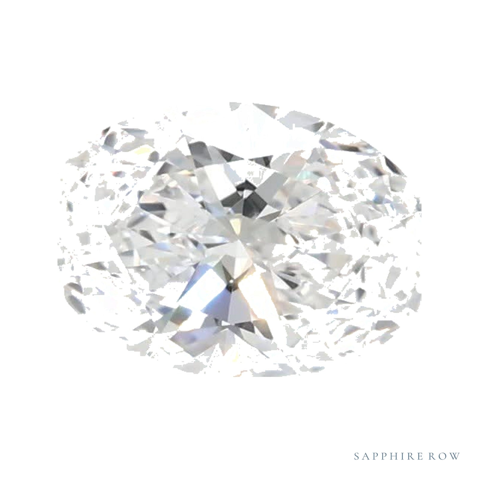 0.73 ct lab-grown diamond, oval cut | Sapphire Row · cut4