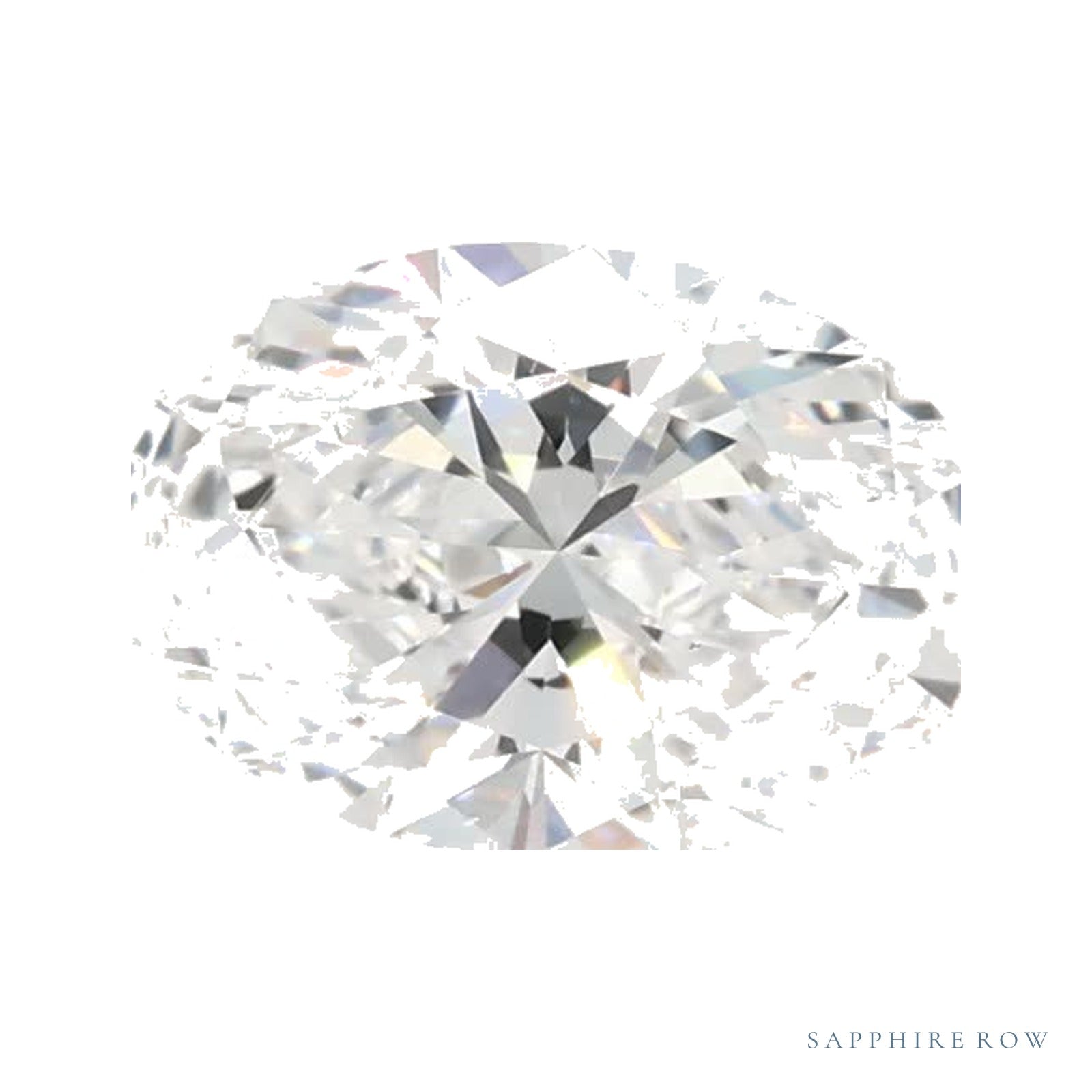 0.73 ct lab-grown diamond, oval cut | Sapphire Row · cut4