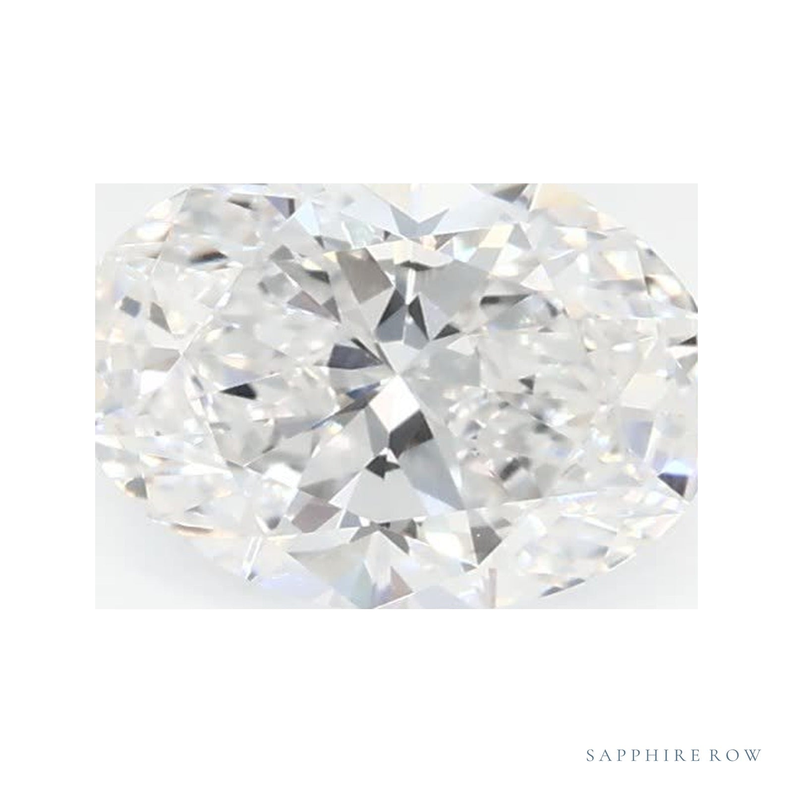 0.73 ct lab-grown diamond, oval cut | Sapphire Row · cut4