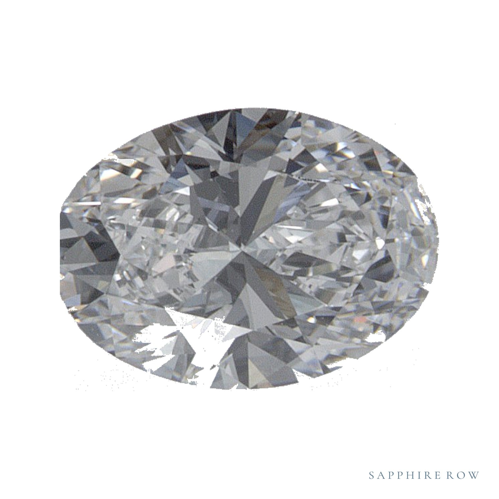 0.73 ct lab-grown diamond, oval cut | Sapphire Row · cut4