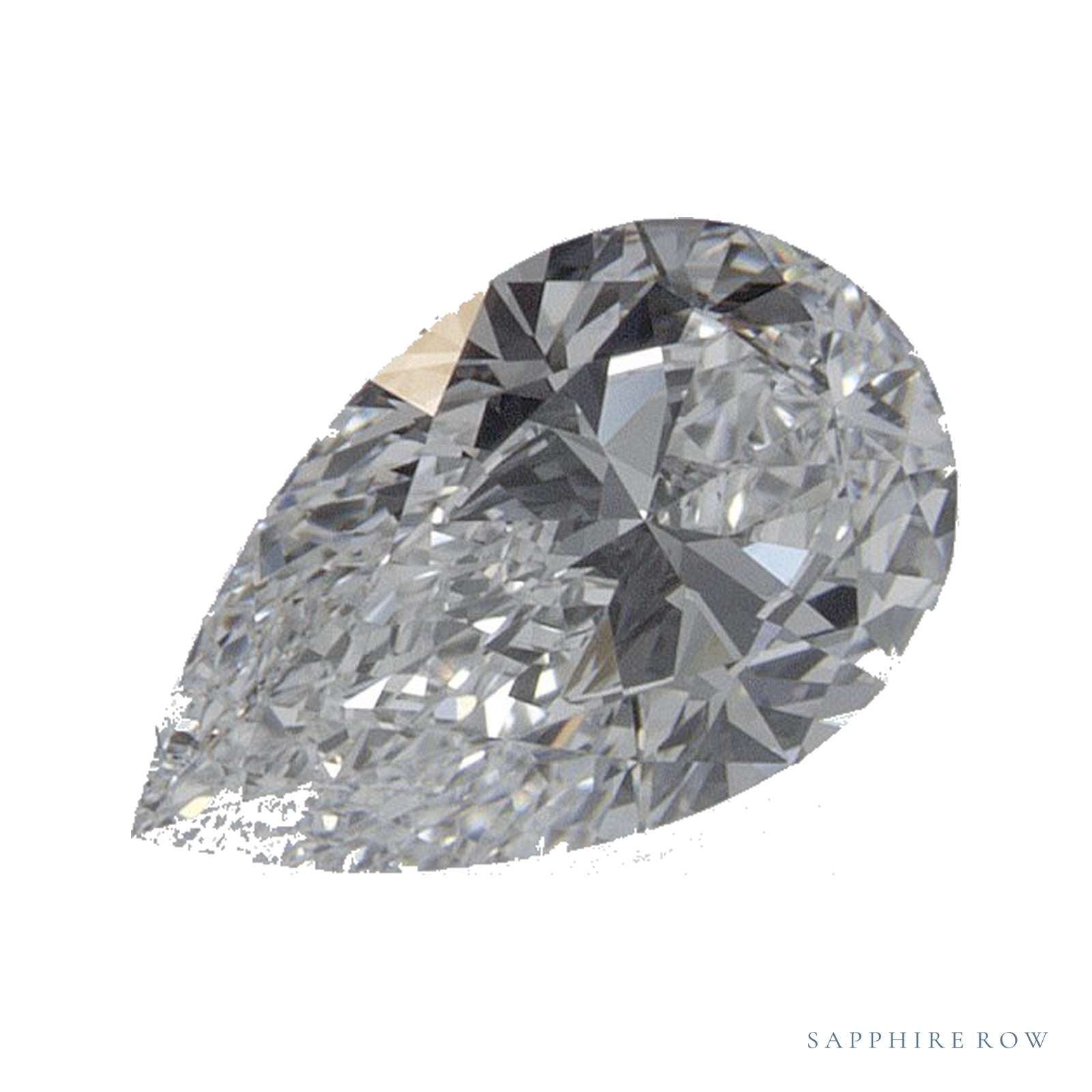 0.73 ct lab-grown diamond, pear cut | Sapphire Row · cut4