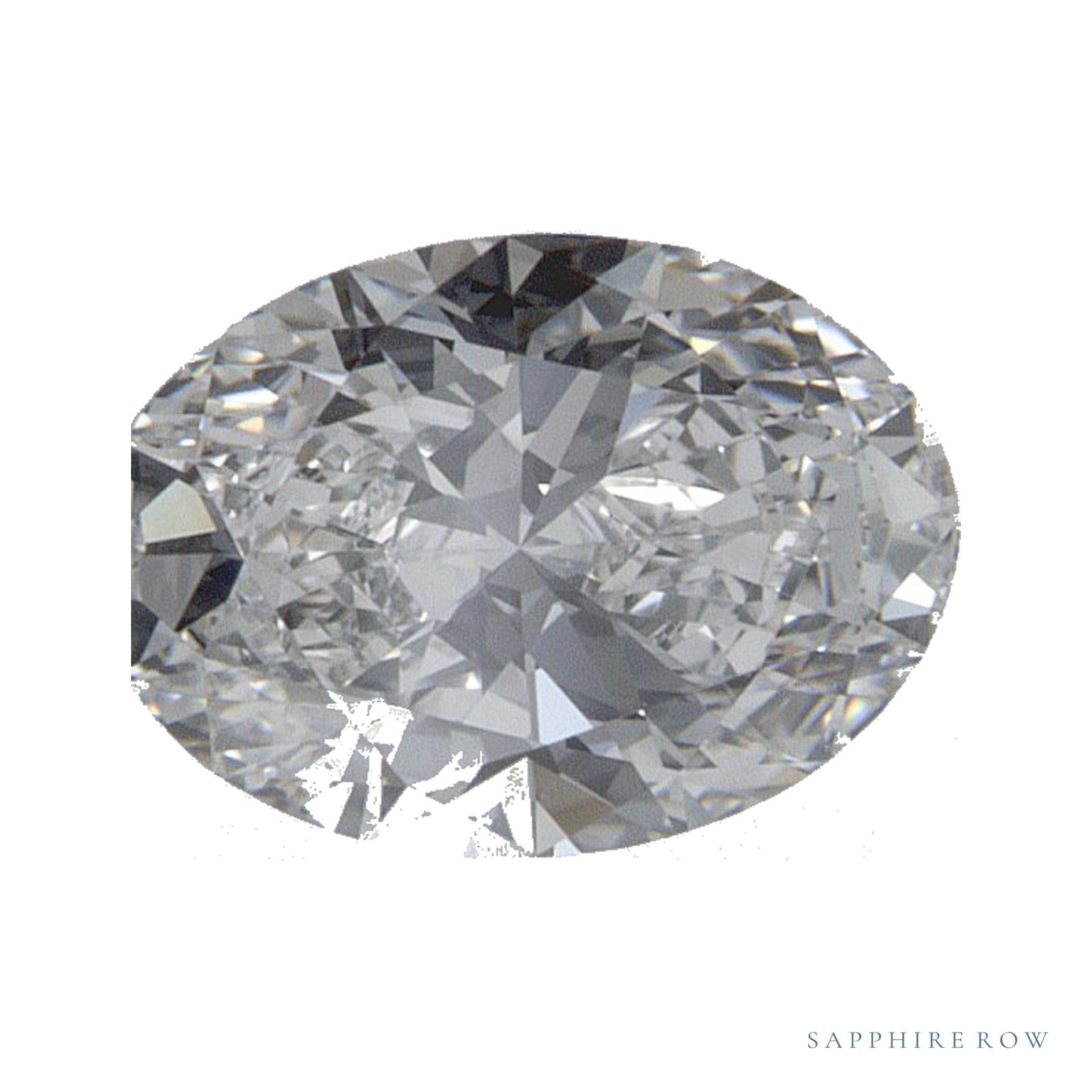 0.73 ct lab-grown diamond, oval cut | Sapphire Row · cut4