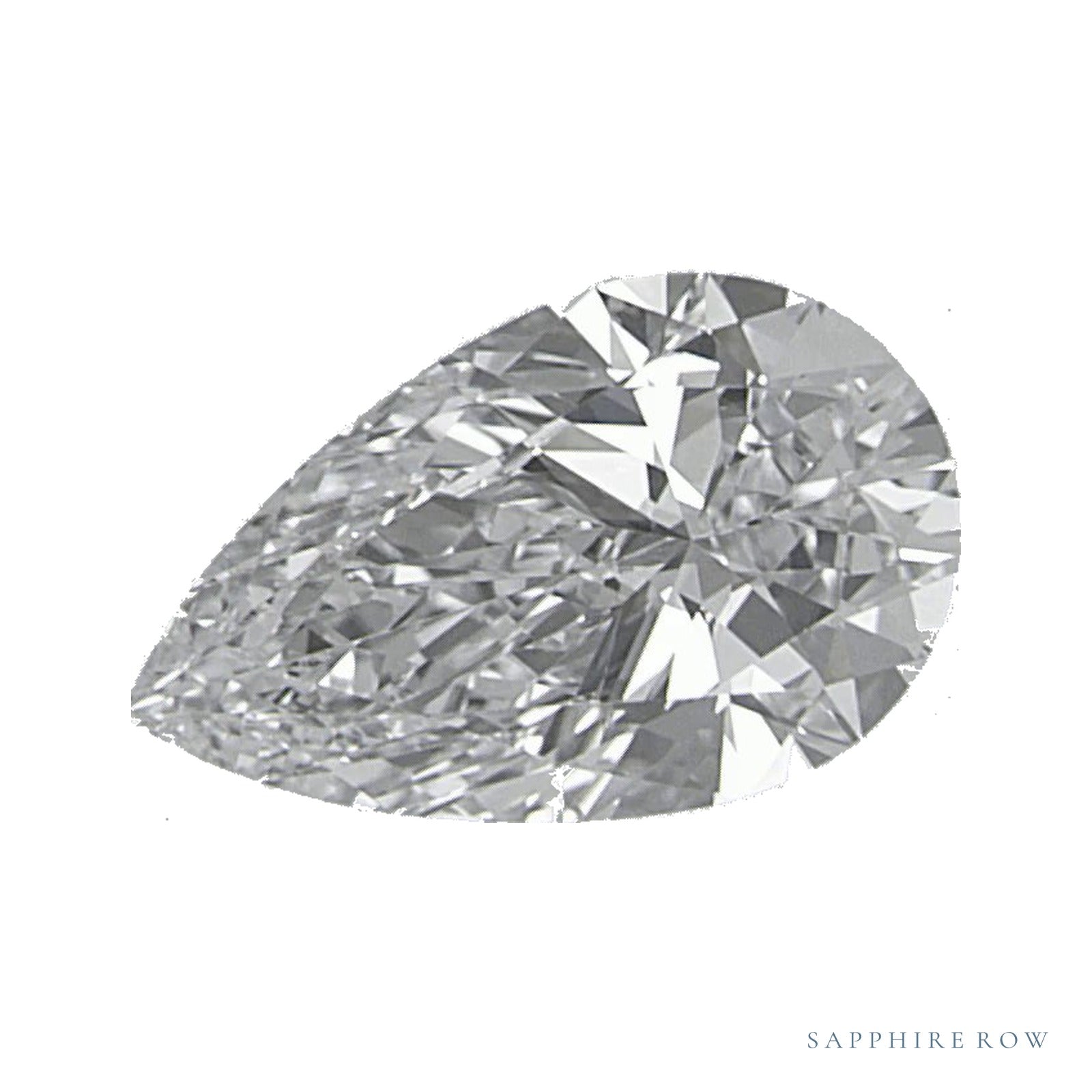 0.73 ct lab-grown diamond, pear cut | Sapphire Row · cut4