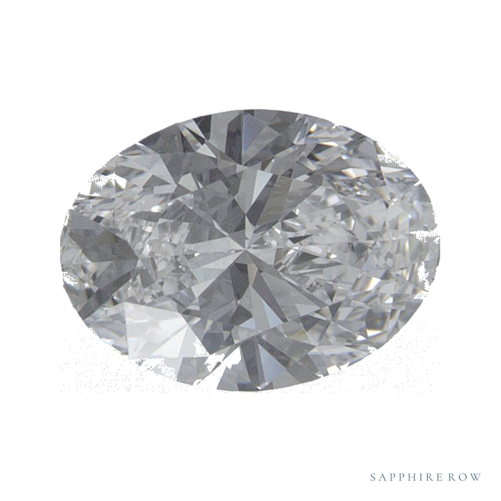 0.73 ct lab-grown diamond, oval cut | Sapphire Row · cut4