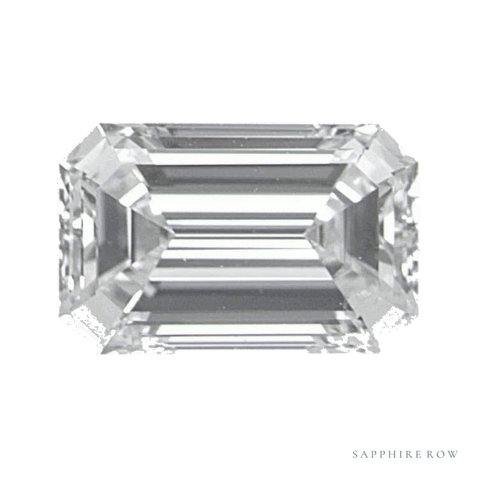 0.72 ct natural diamond, emerald cut | Sapphire Row · cut4