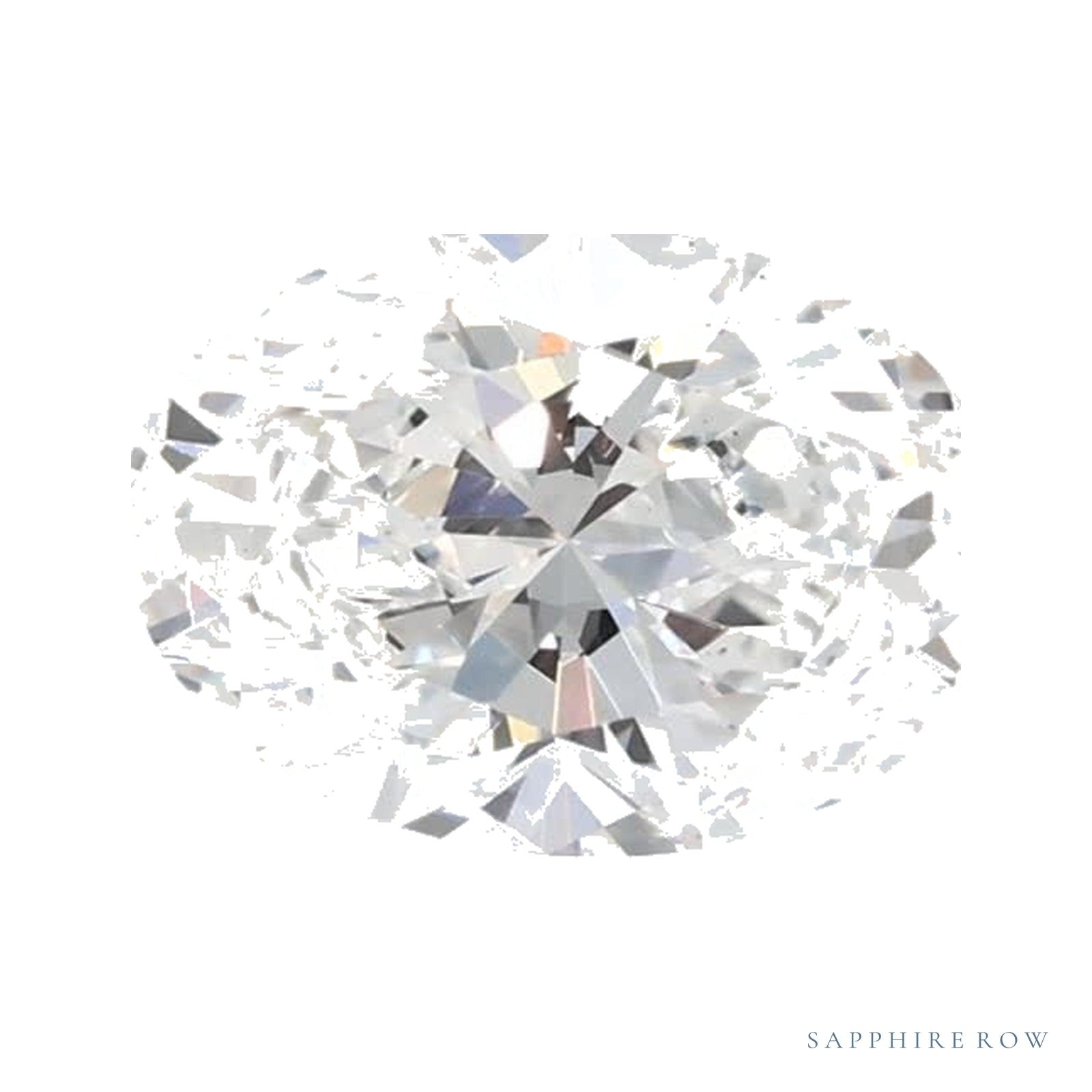 0.72 ct lab-grown diamond, oval cut | Sapphire Row · cut4