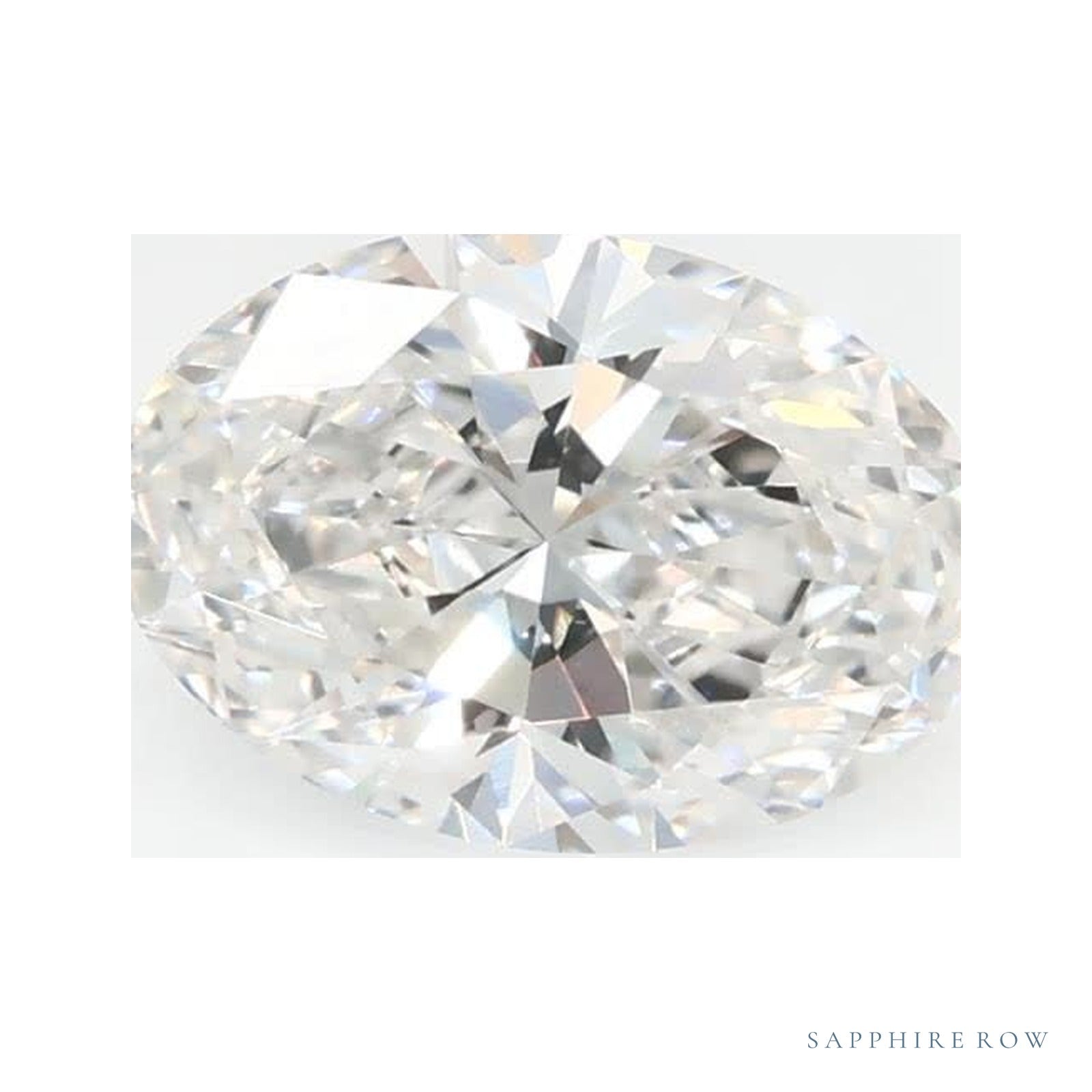 0.72 ct lab-grown diamond, oval cut | Sapphire Row · cut4