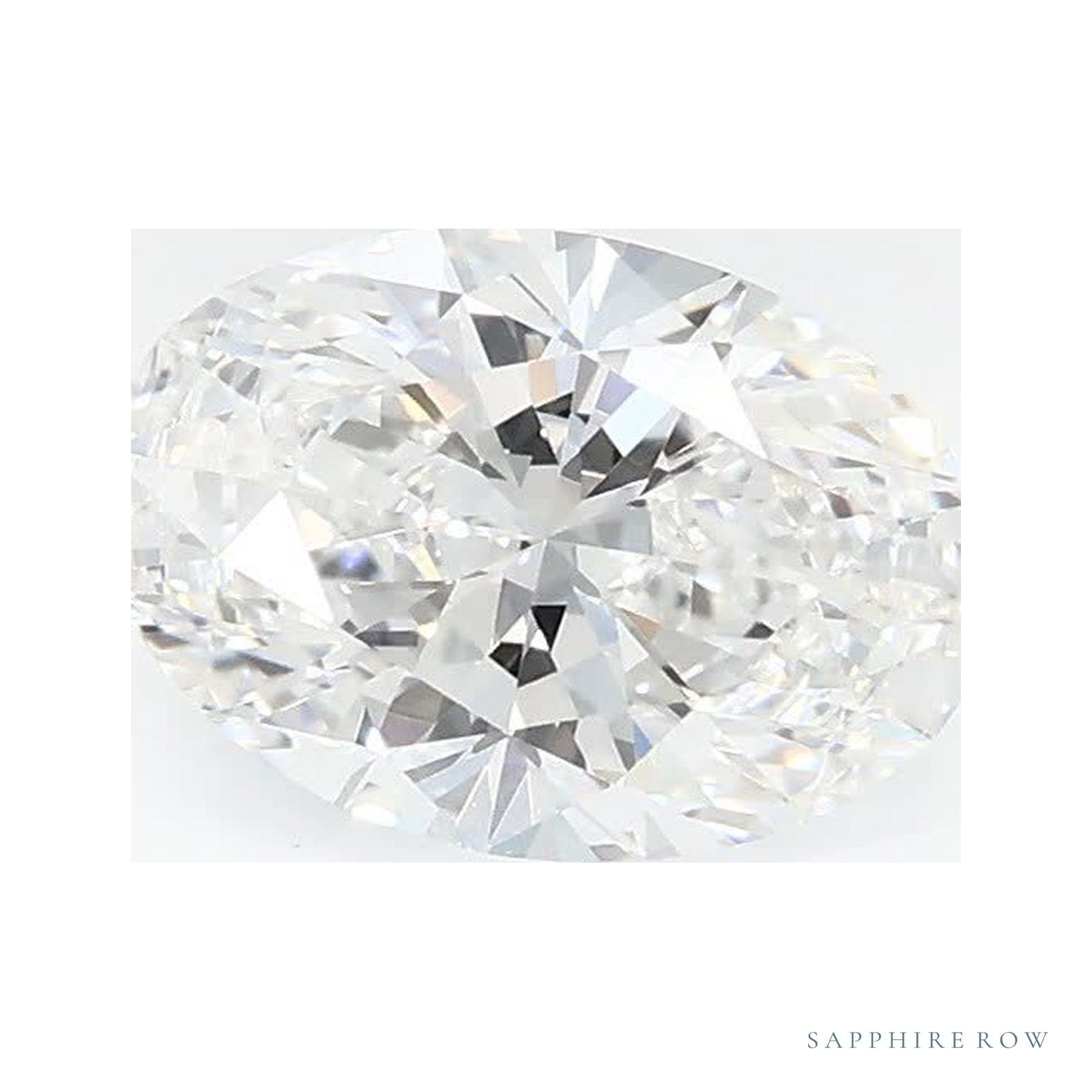 0.72 ct lab-grown diamond, oval cut | Sapphire Row · cut4