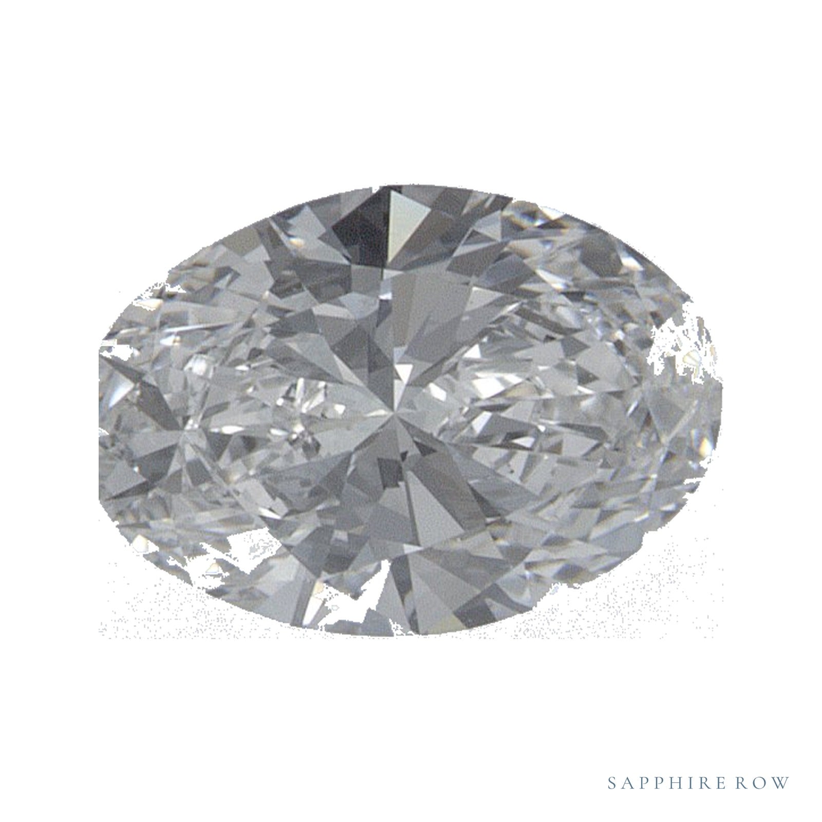 0.72 ct lab-grown diamond, oval cut | Sapphire Row · cut4