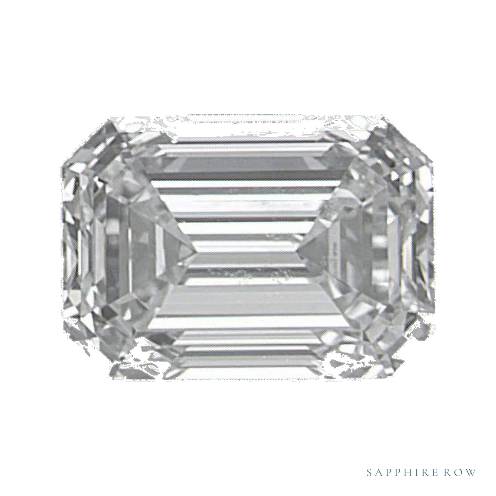 0.71 ct natural diamond, emerald cut | Sapphire Row · cut4
