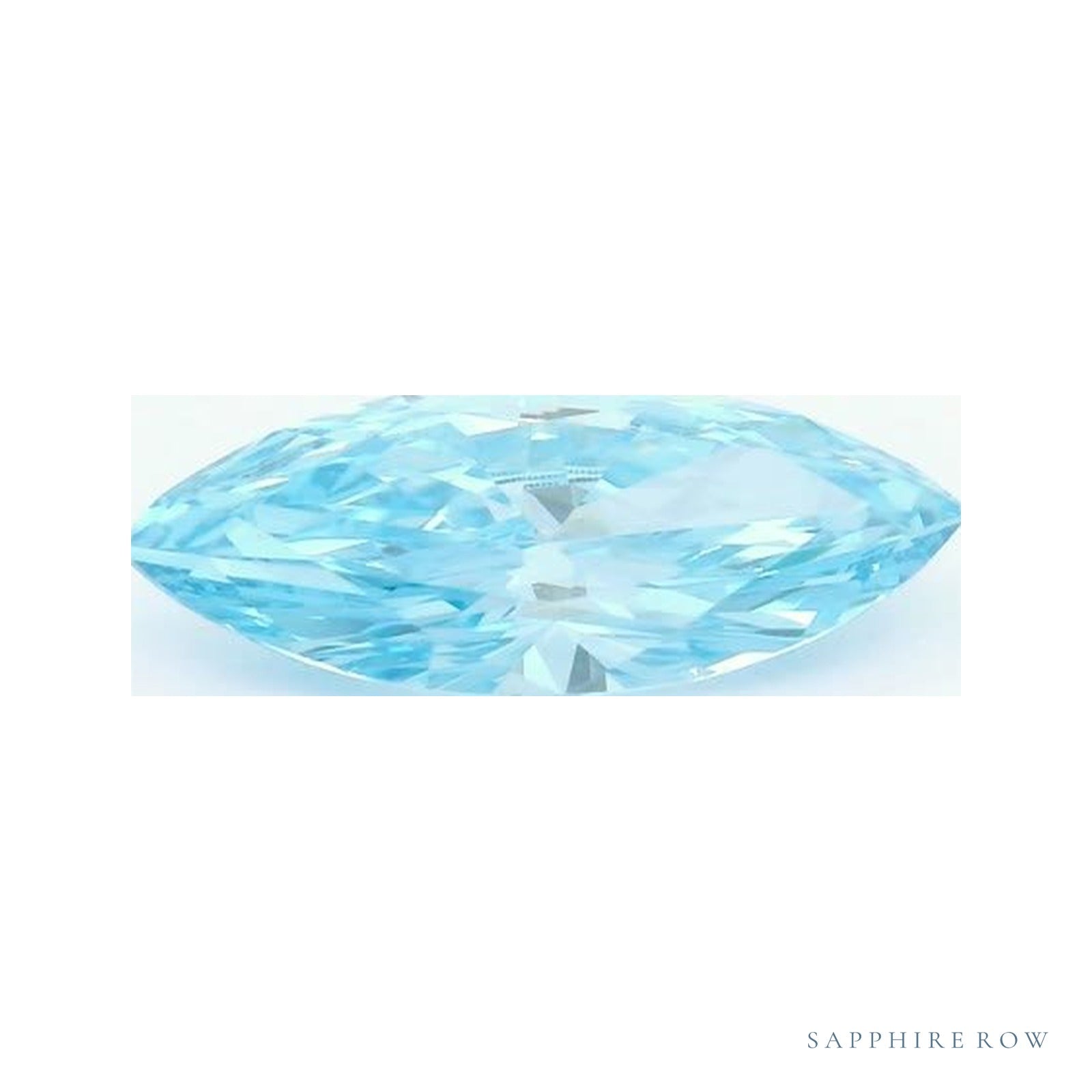 0.71 ct lab-grown fancy vivid blue diamond, marquise cut | Sapphire Row · cut4