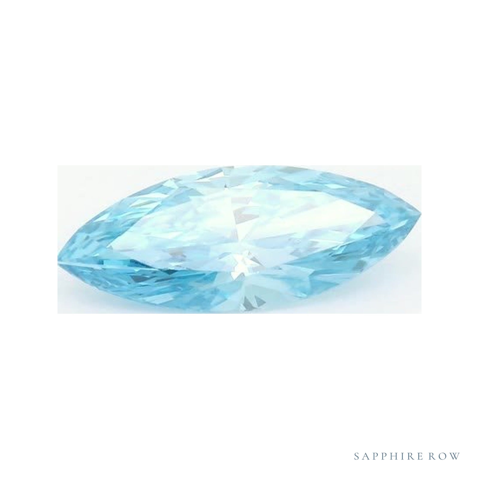 0.71 ct lab-grown fancy vivid blue diamond, marquise cut | Sapphire Row · cut4