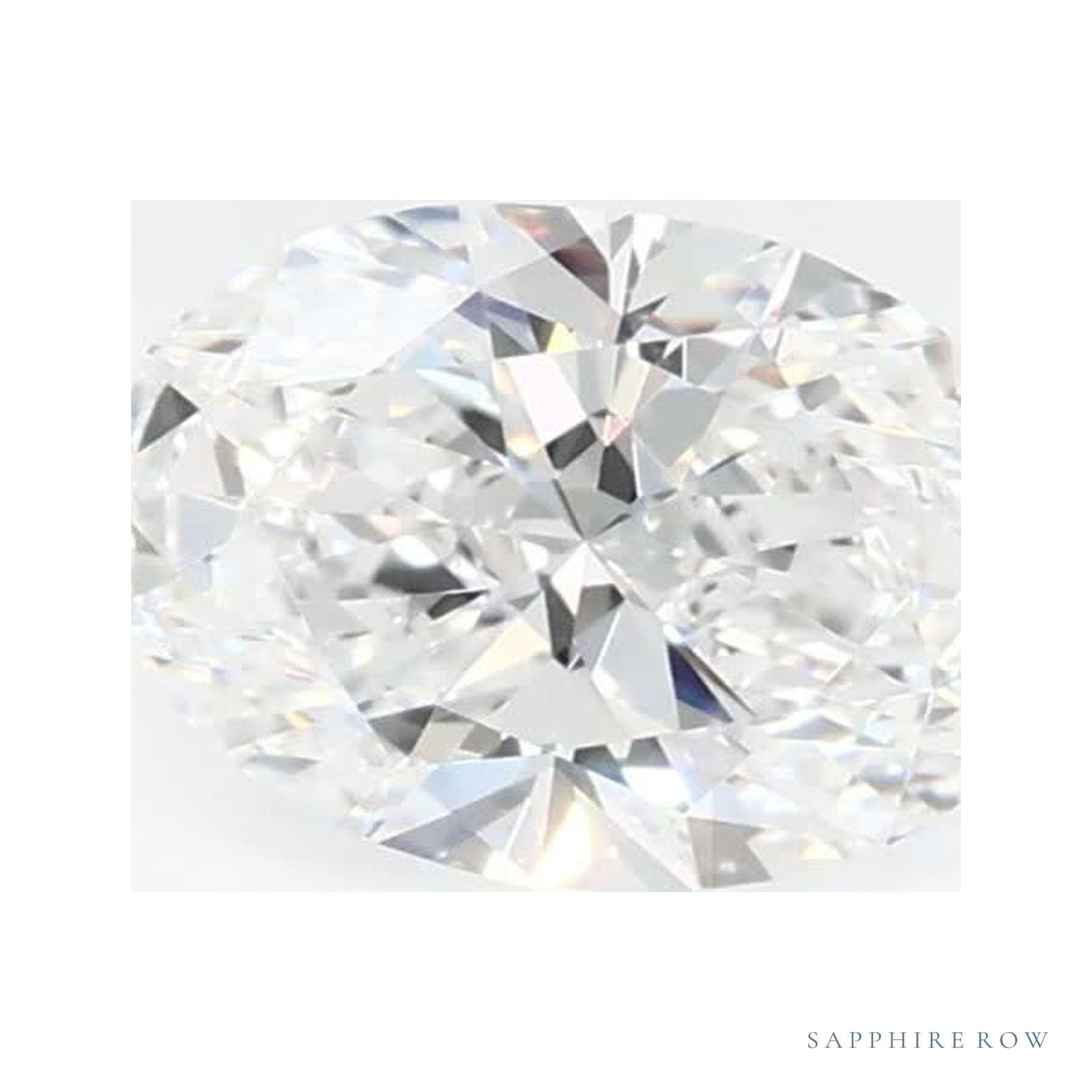 0.71 ct lab-grown diamond, oval cut | Sapphire Row · cut4