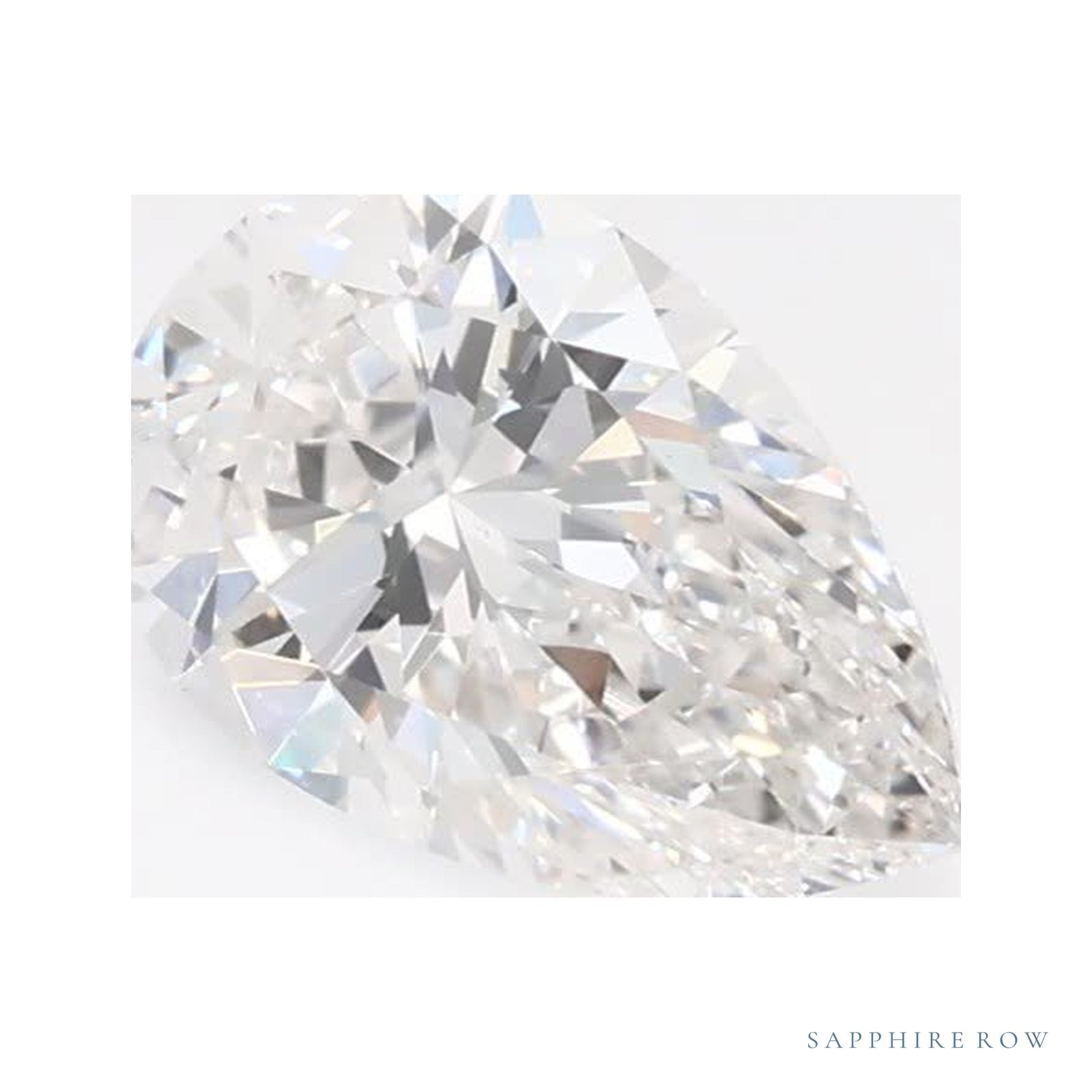 0.71 ct lab-grown diamond, pear cut | Sapphire Row · cut4