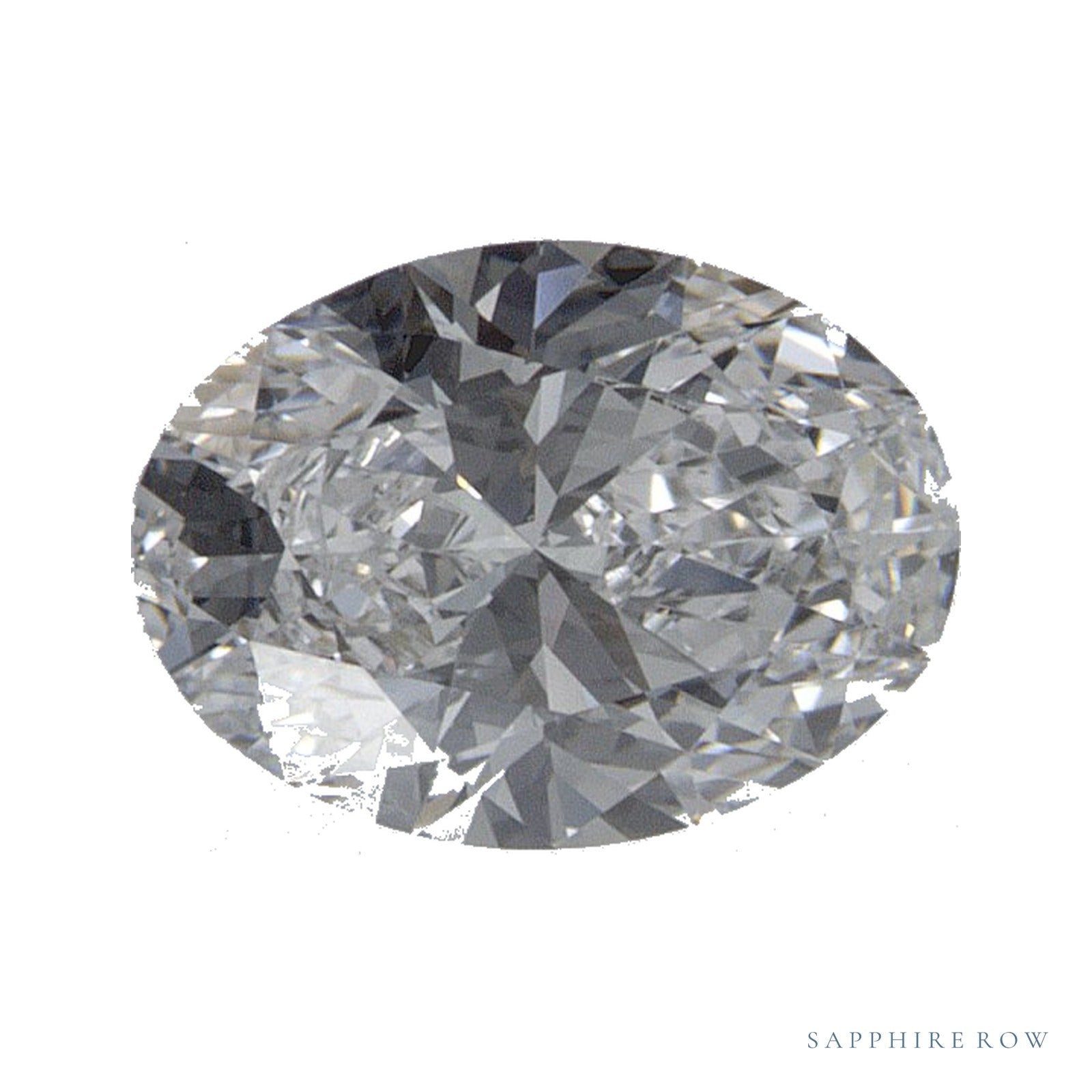 0.71 ct lab-grown diamond, oval cut | Sapphire Row · cut4