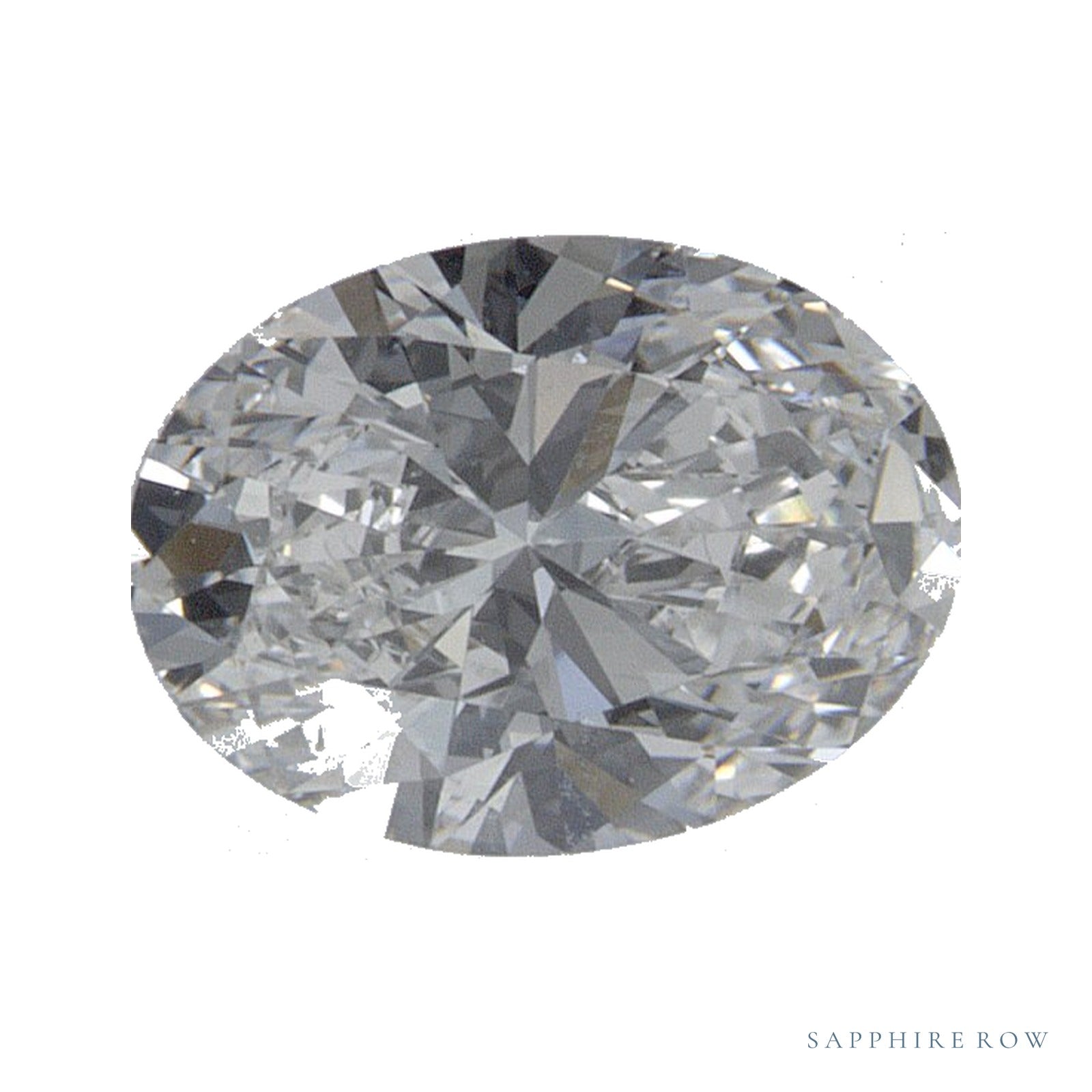0.71 ct lab-grown diamond, oval cut | Sapphire Row · cut4