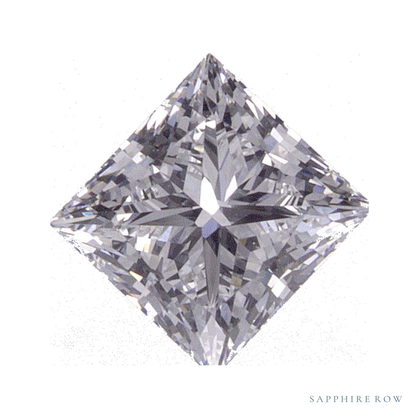 0.71 ct lab-grown diamond, square cut | Sapphire Row · cut4