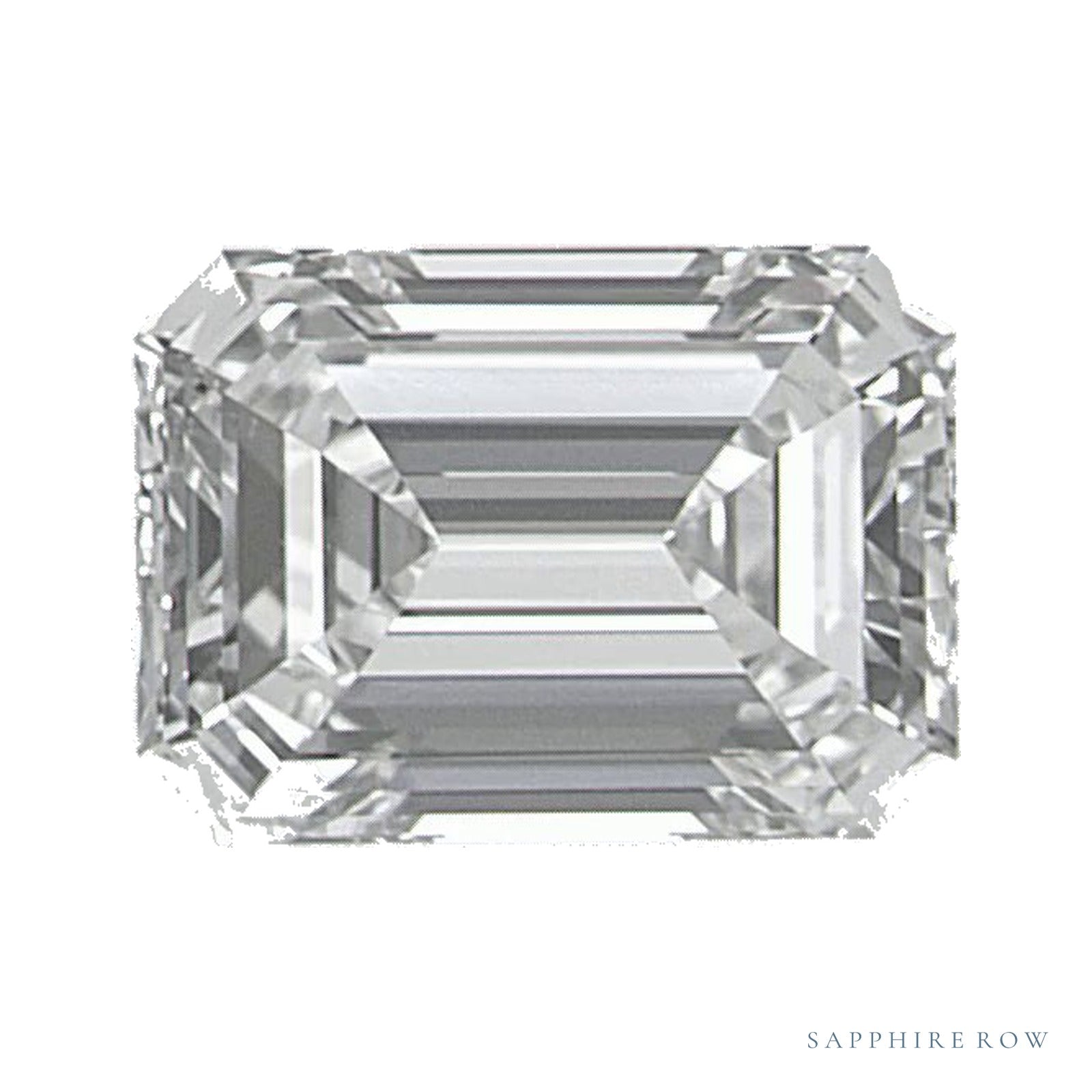 0.70 ct natural diamond, emerald cut | Sapphire Row · cut4