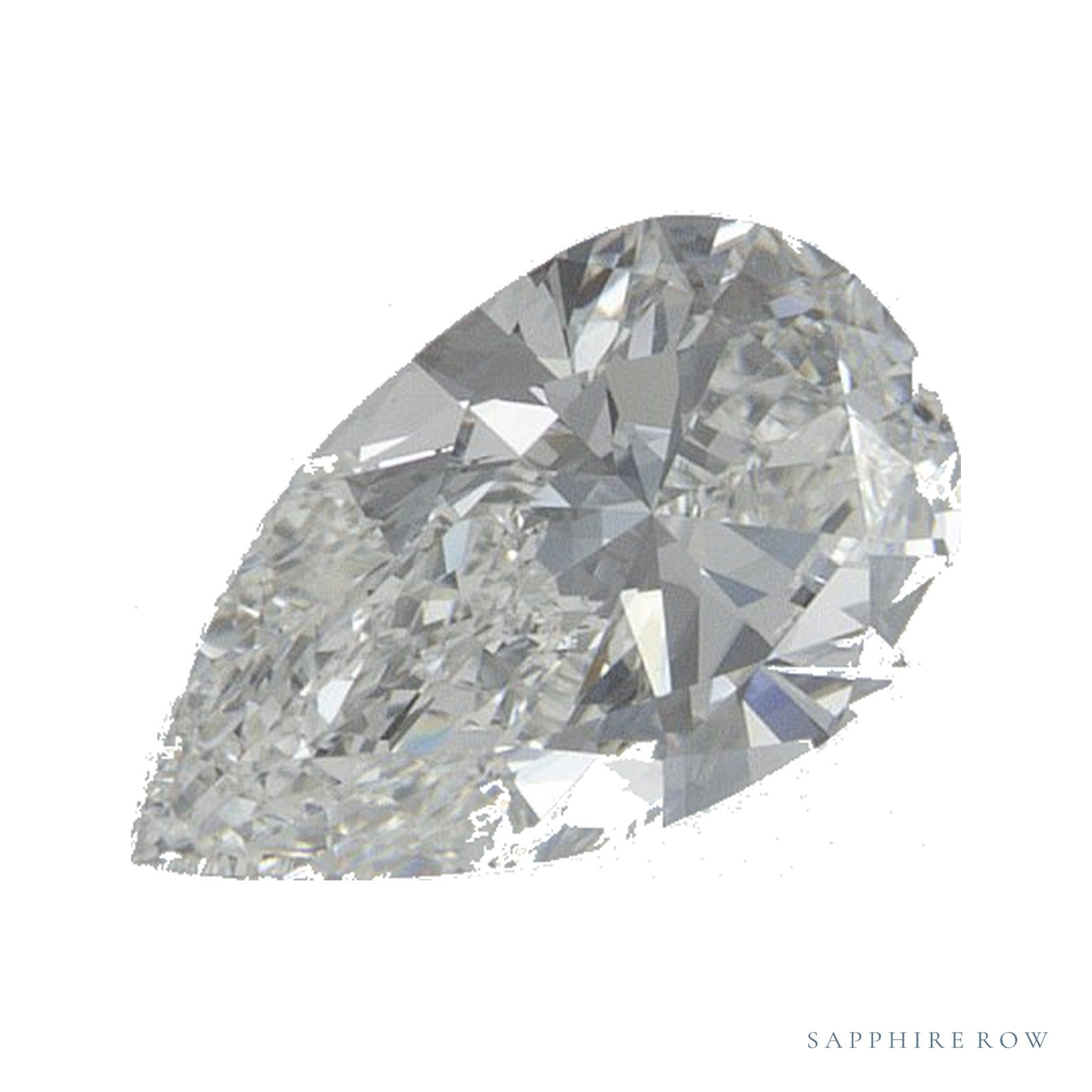 0.70 ct natural diamond, pear cut | Sapphire Row · cut4