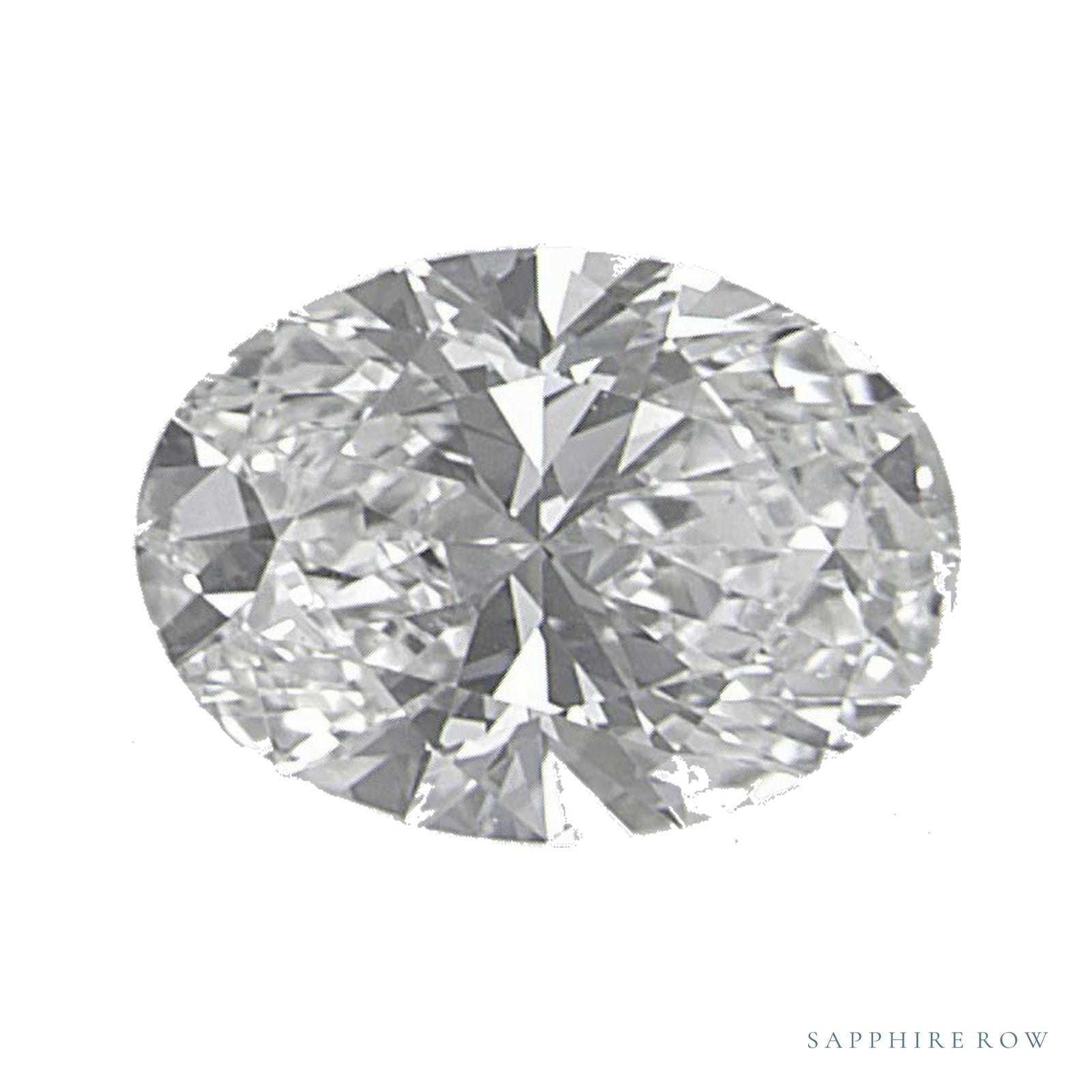 0.70 ct natural diamond, oval cut | Sapphire Row · cut4