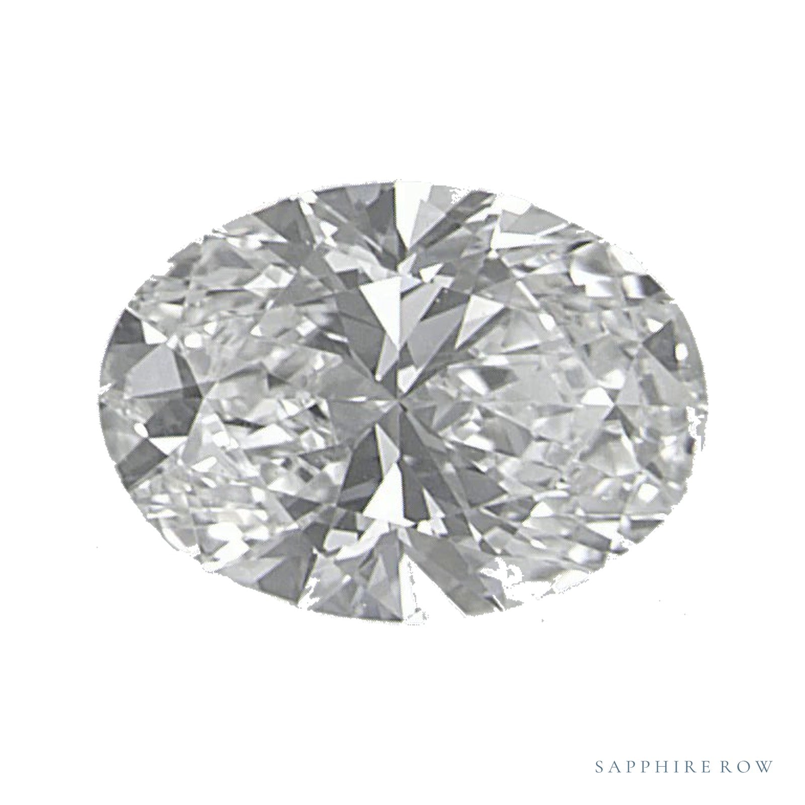 0.70 ct natural diamond, oval cut | Sapphire Row · cut4